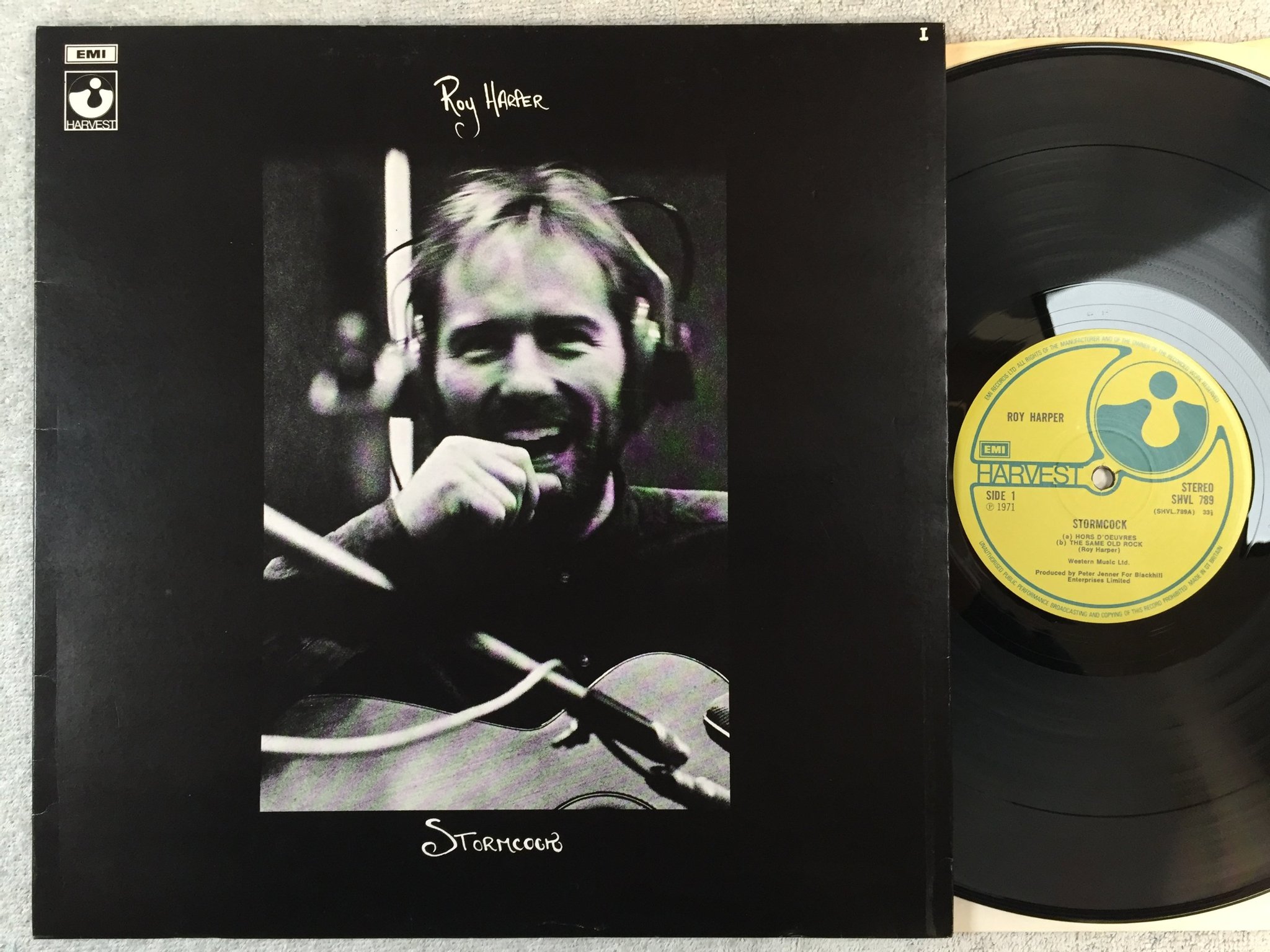 Omslagsbild för skivan ROY HARPER stormcock LP -71 UK HARVEST SHVL 789 
