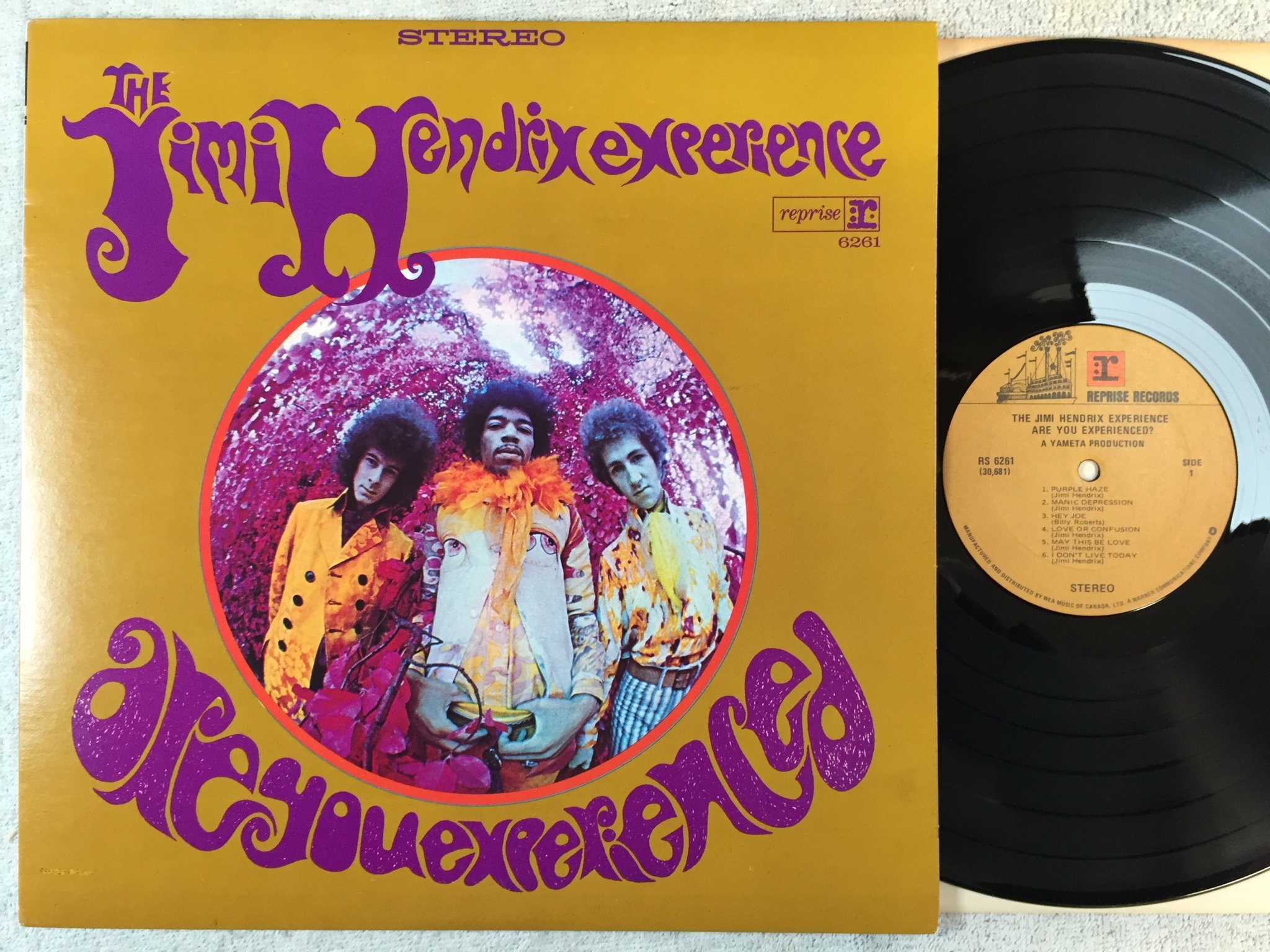 Omslagsbild för skivan THE JIMI HENDRIX EXPERIENCE LP Can REPRISE RS 6261