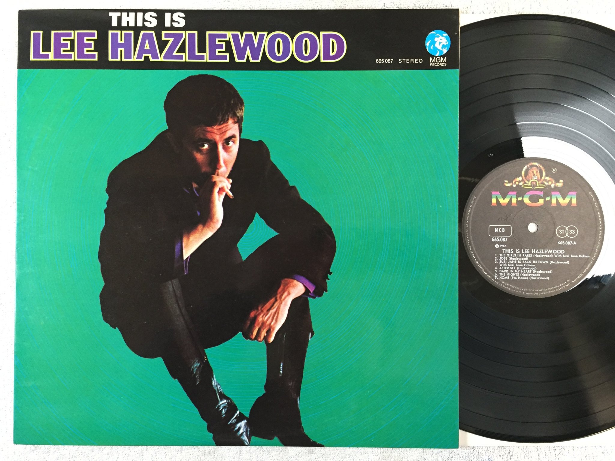 Omslagsbild för skivan LEE HAZLEWOOD this is... LP -67 ncb MGM 665.087