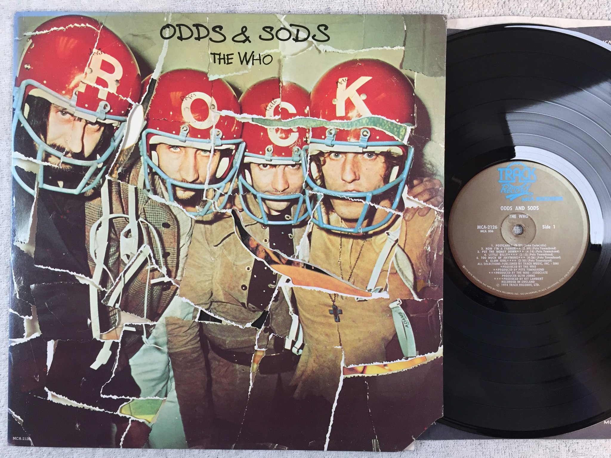 Omslagsbild för skivan THE WHO odds and sods LP -74 US MCA 2126