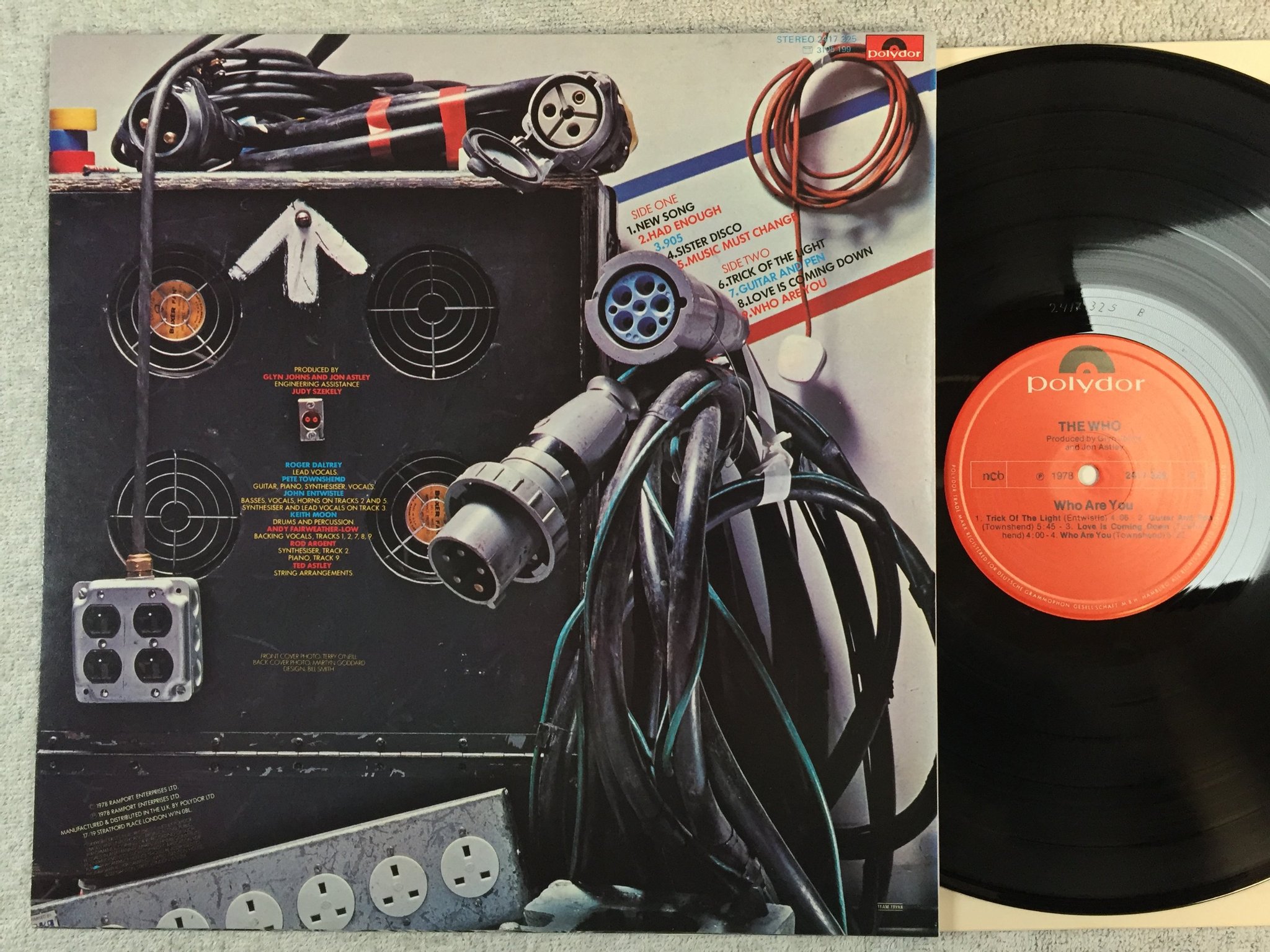 Omslagsbild för skivan THE WHO who are you LP -78 ncb POLYDOR 2417325