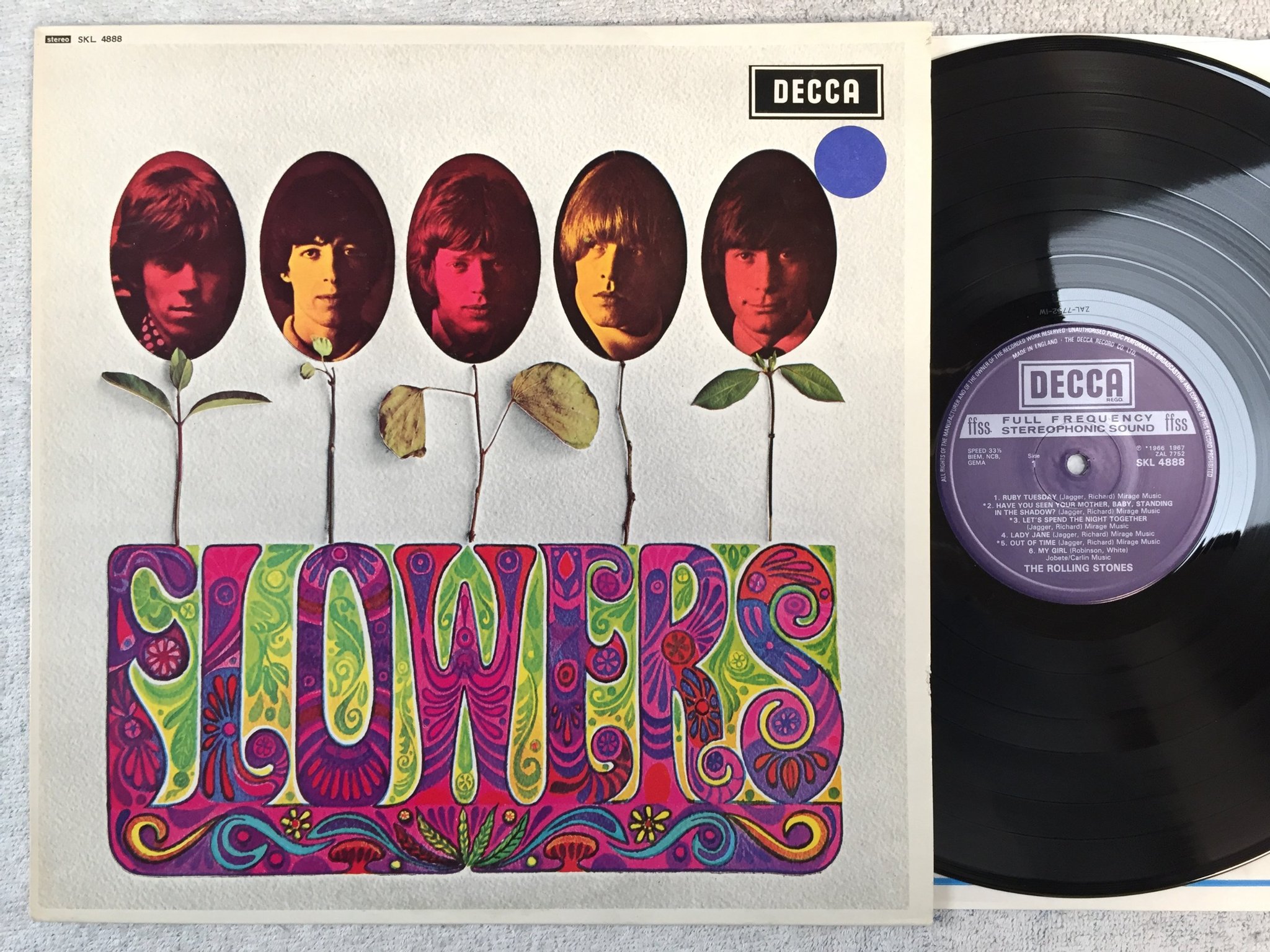 Omslagsbild för skivan THE ROLLING STONES s/t LP UK DECCA SKL 4888