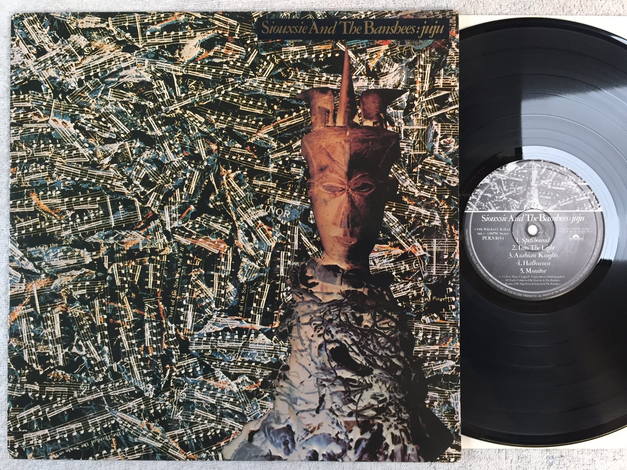 Omslagsbild för skivan SIOUXSIE AND THE BANSHEES juju LP -81 UK POLYDOR pols 1034