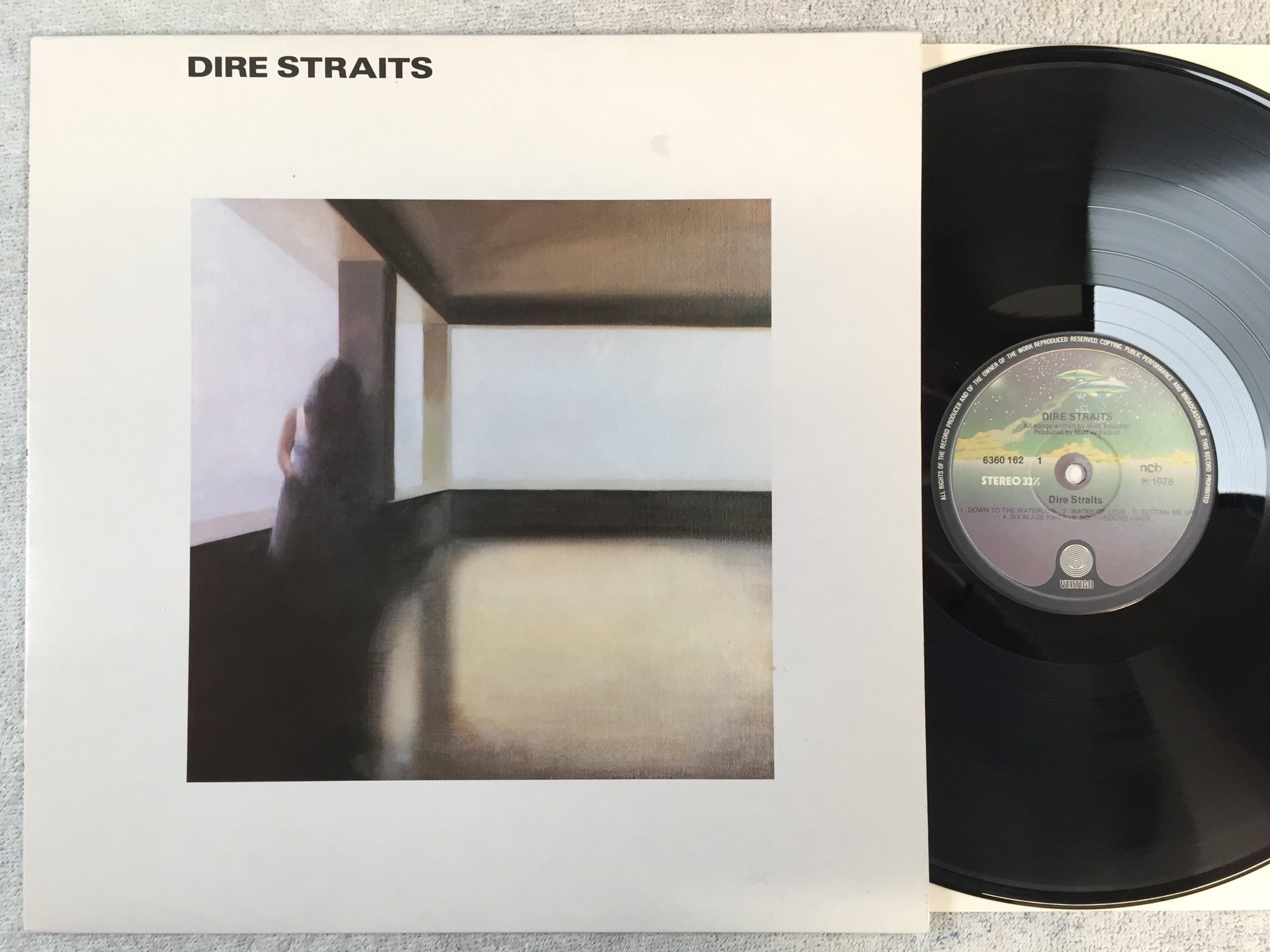 Omslagsbild för skivan DIRE STRAITS s/t LP ncb -78 VERTIGO 6360162