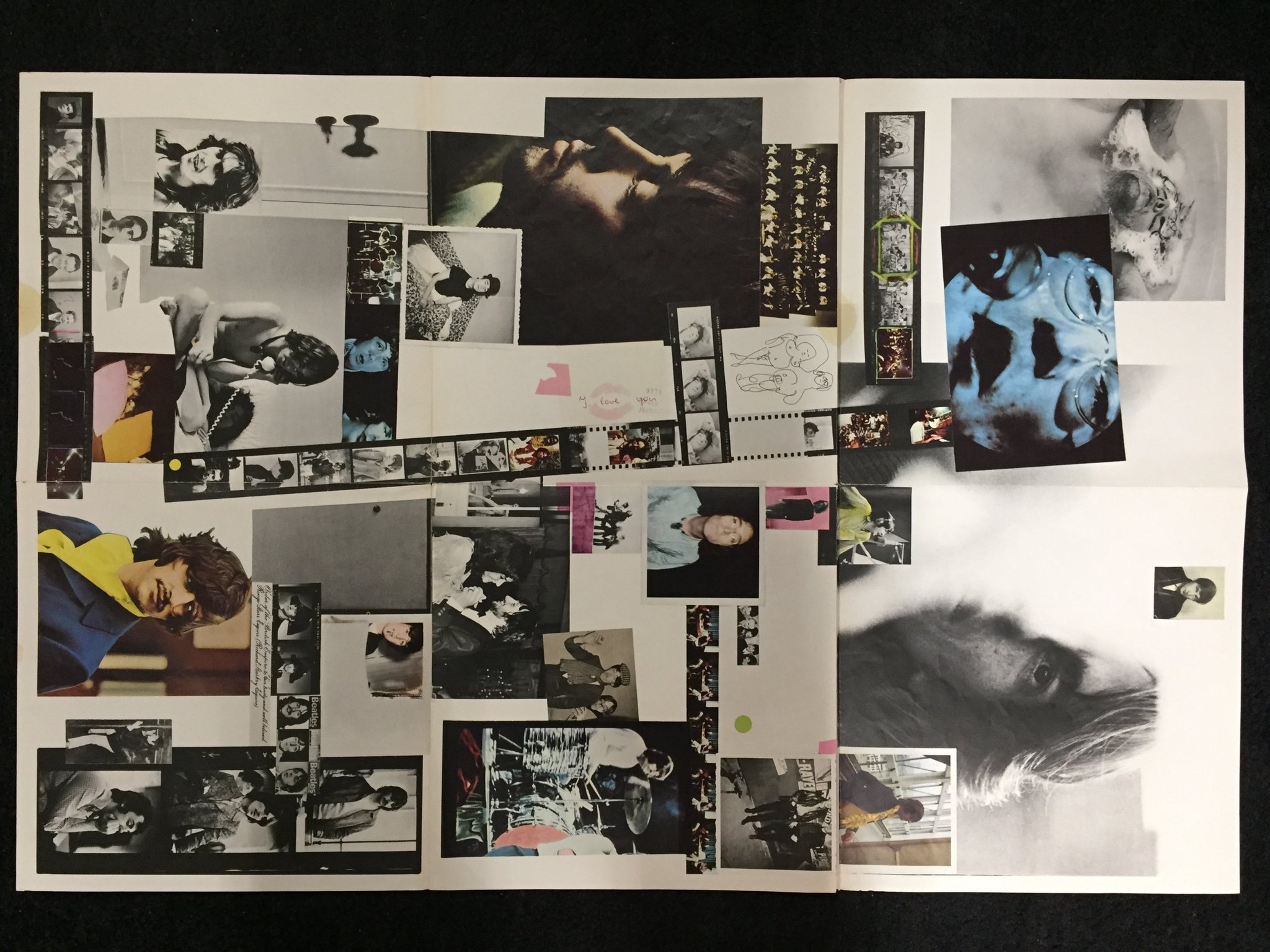 Omslagsbild för skivan THE BEATLES white album LP -68 UK PCS 7067 w/ inserts 