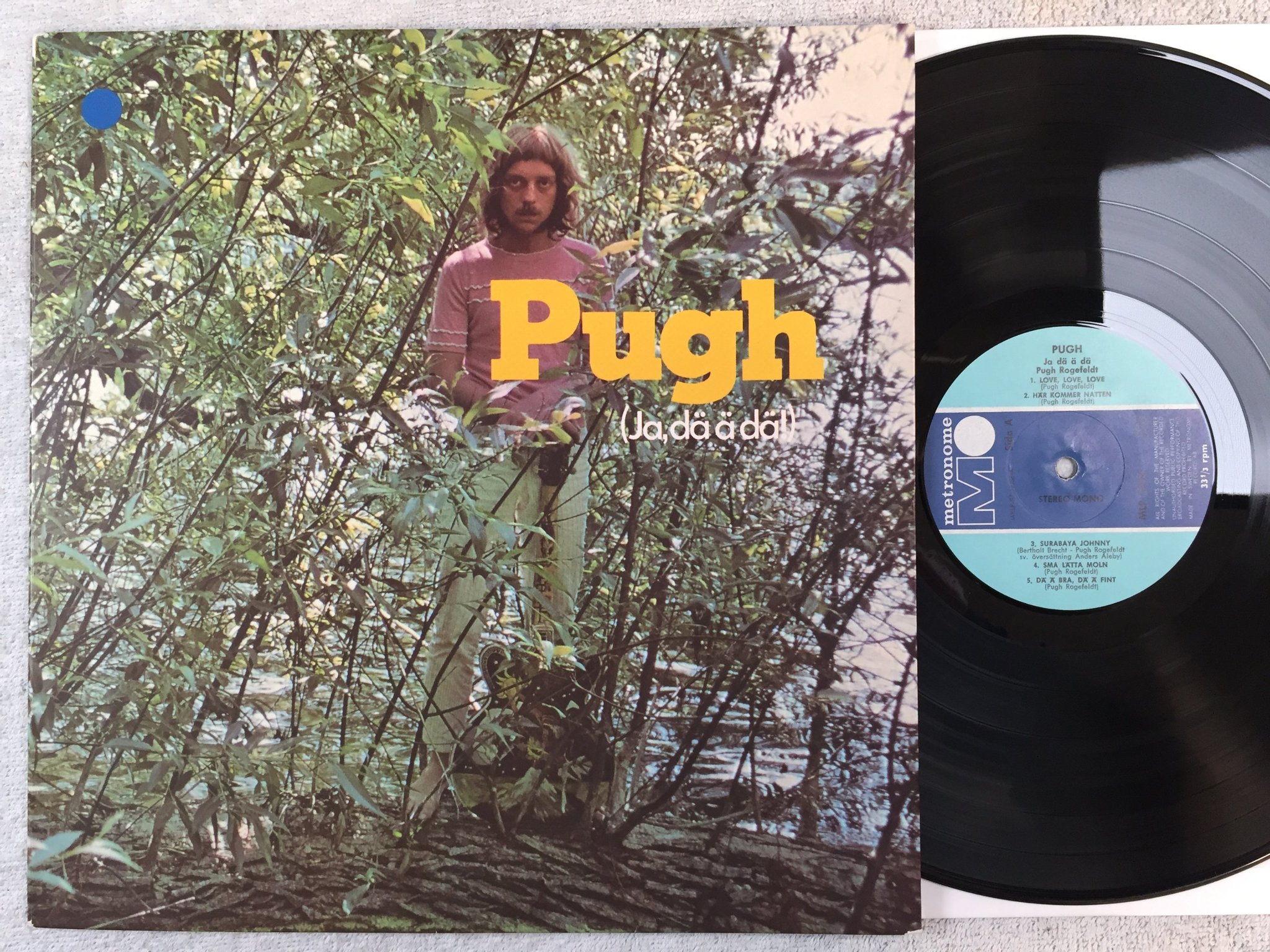 Omslagsbild för skivan PUGH ROGEFELDT ja dä ä dä LP -69 Swe METRONOME MLP 15336