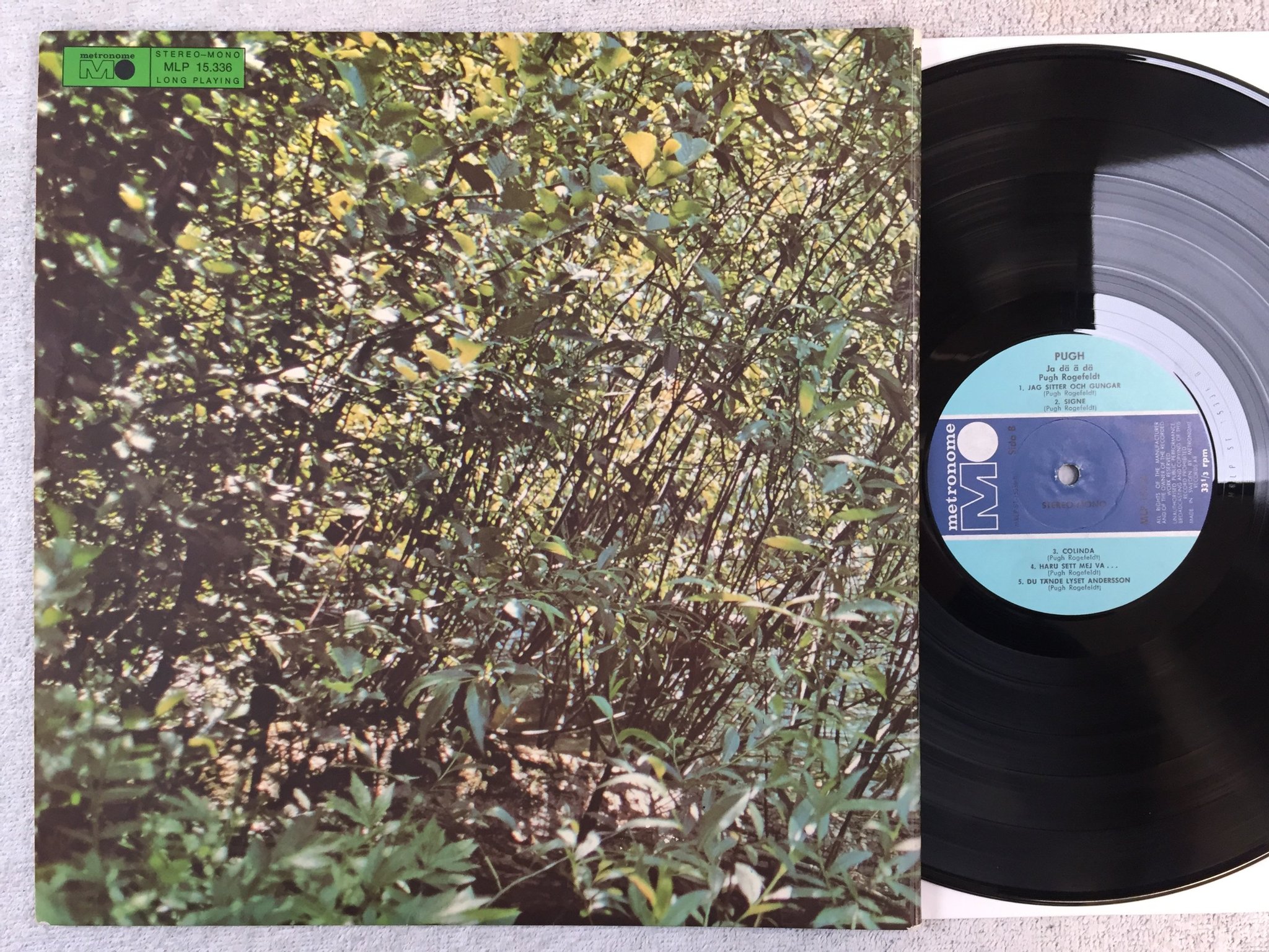 Omslagsbild för skivan PUGH ROGEFELDT ja dä ä dä LP -69 Swe METRONOME MLP 15336
