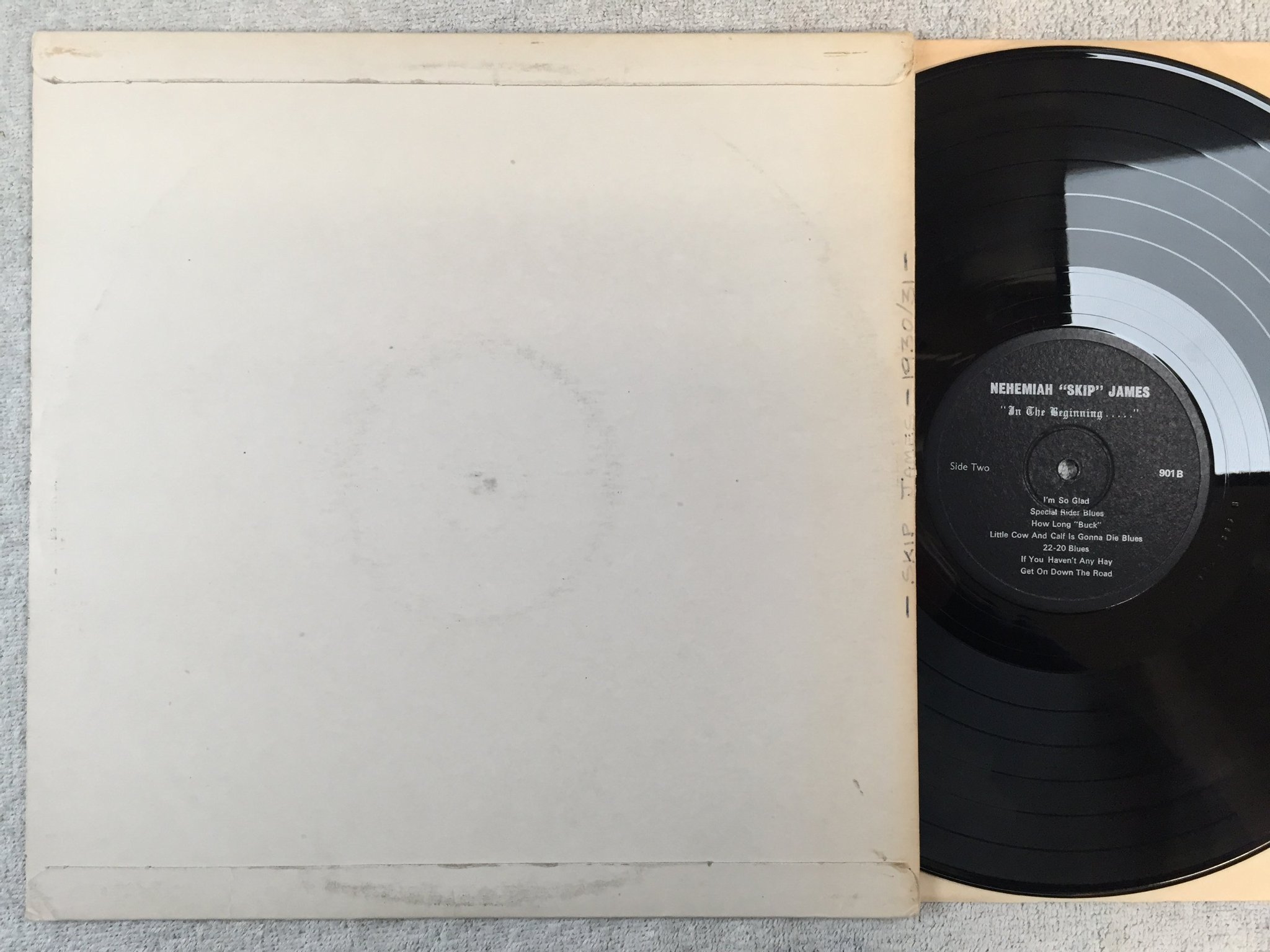 Omslagsbild för skivan NEHEMIAH SKIP JAMES in the beginning... The Original 1930-31 Recordings LP -71  