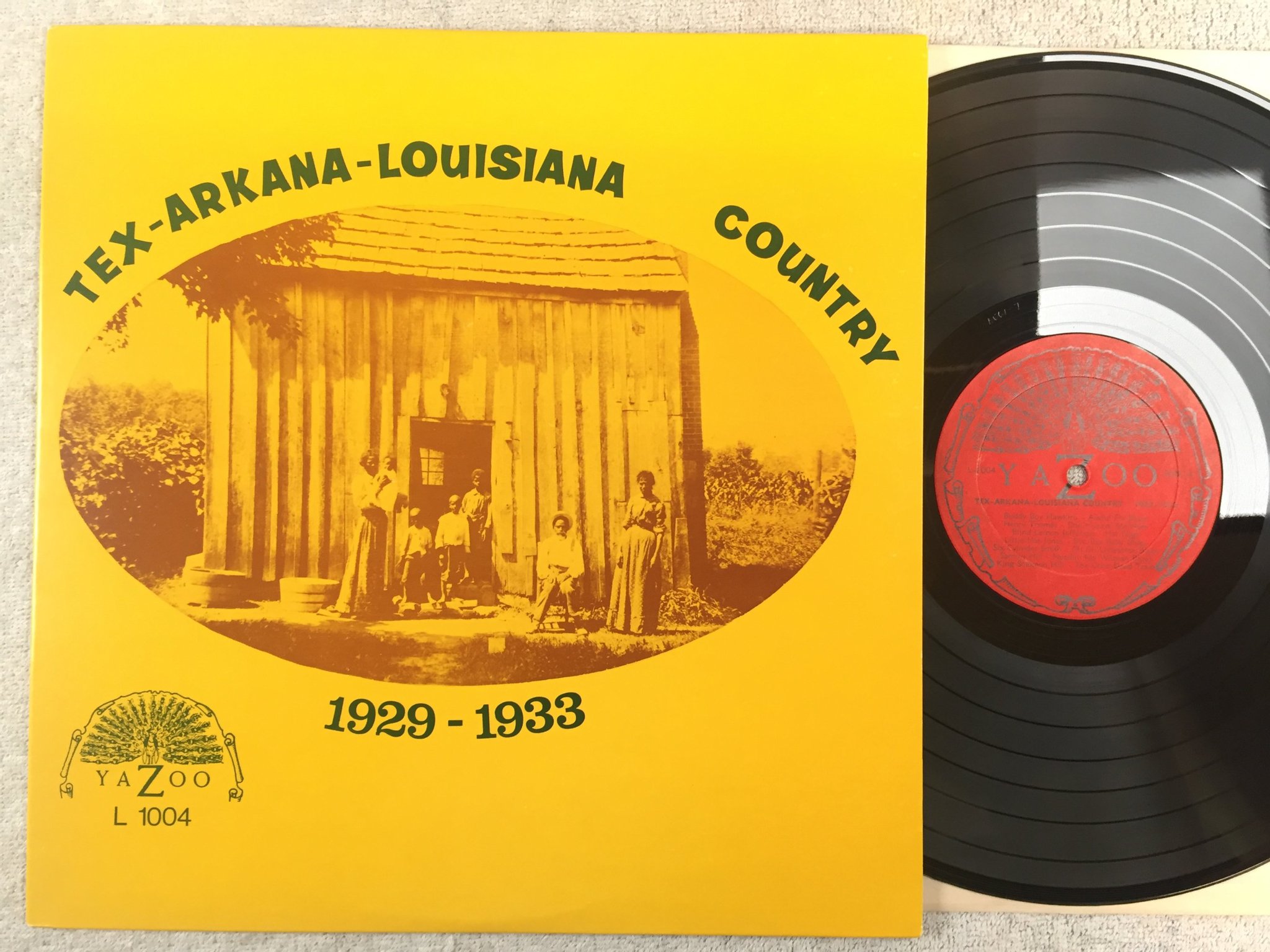 Omslagsbild för skivan V/A Tex-Arkana:Louisiana county 1927-1932 LP  US Yazoo L-1004
