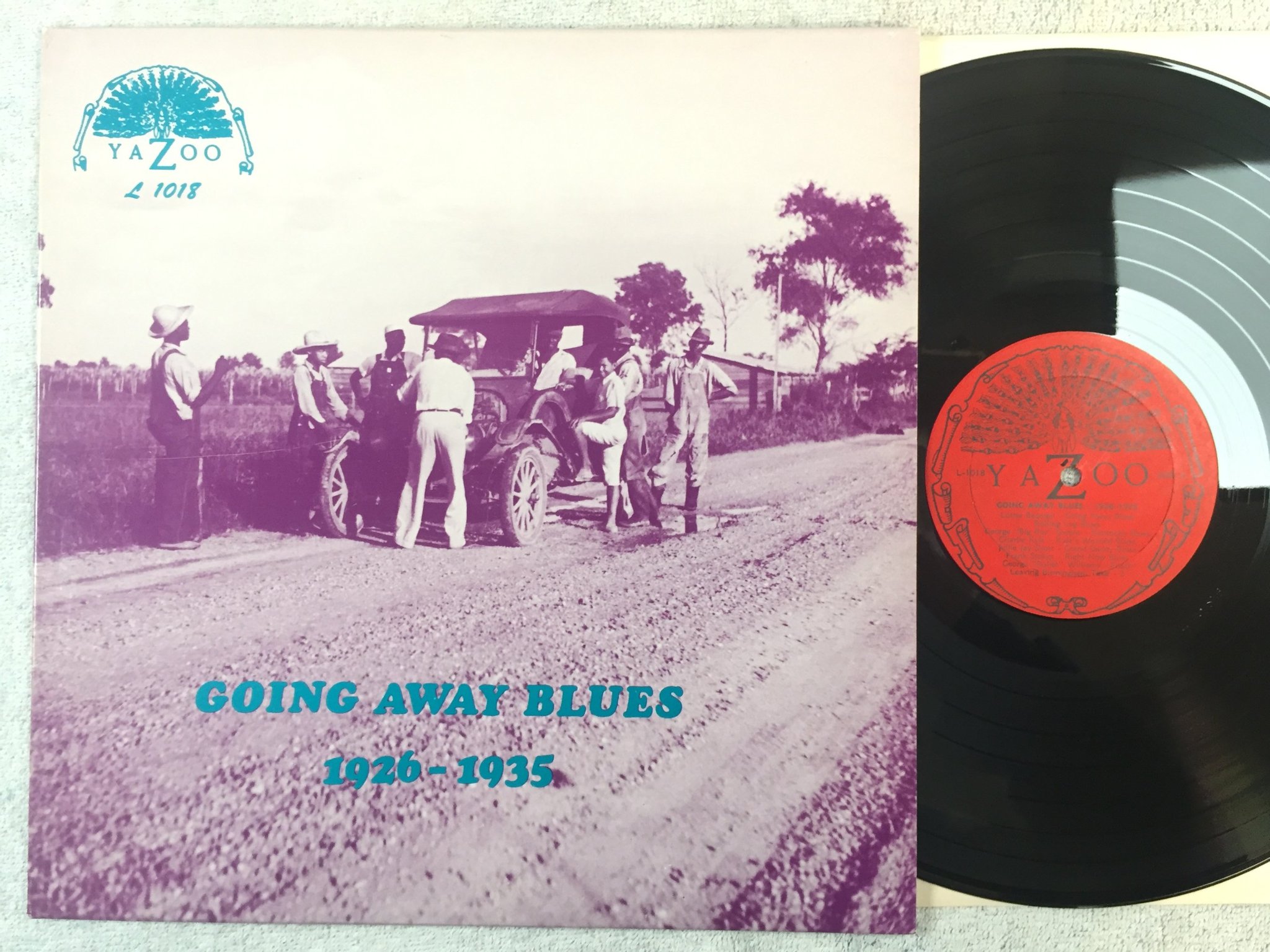 Omslagsbild för skivan V/A going away blues 1926-1935  LP US YAZOO L-1018