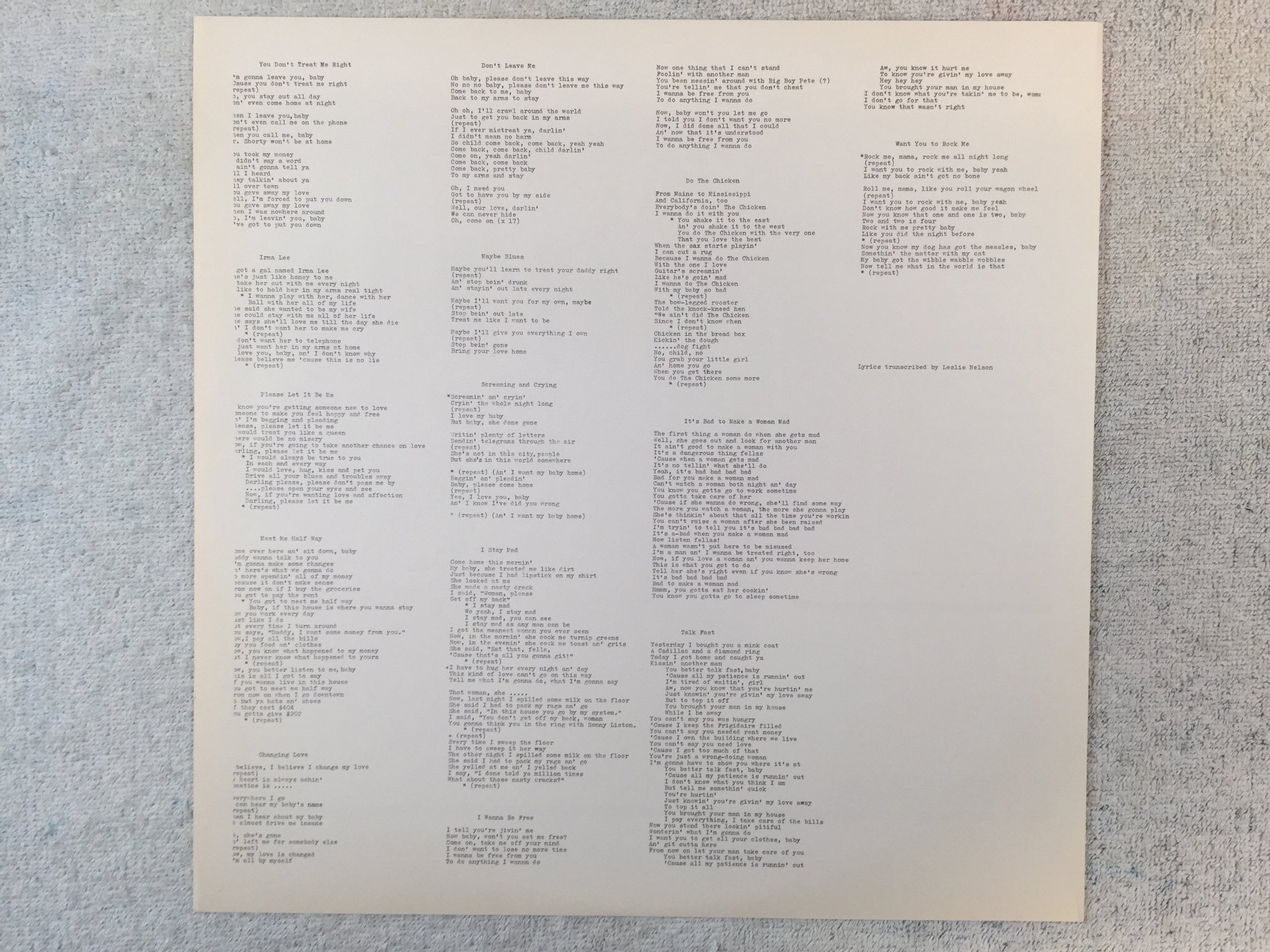 Omslagsbild för skivan V/A screamin' and cryin' LP -82 Japan P-VINE PLP-9027