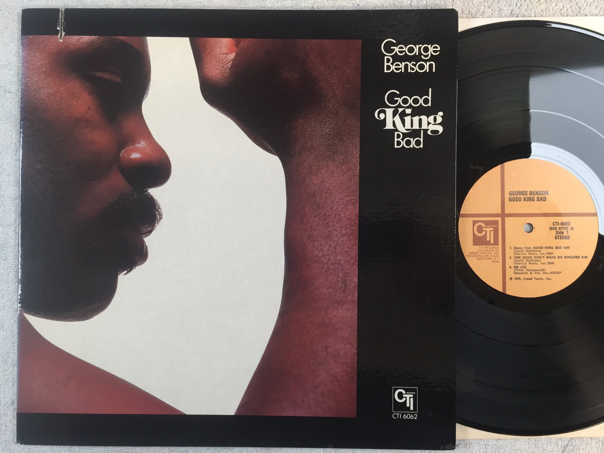 Omslagsbild för skivan GEORGE BENSON good king bad LP -76 US CTI 6062