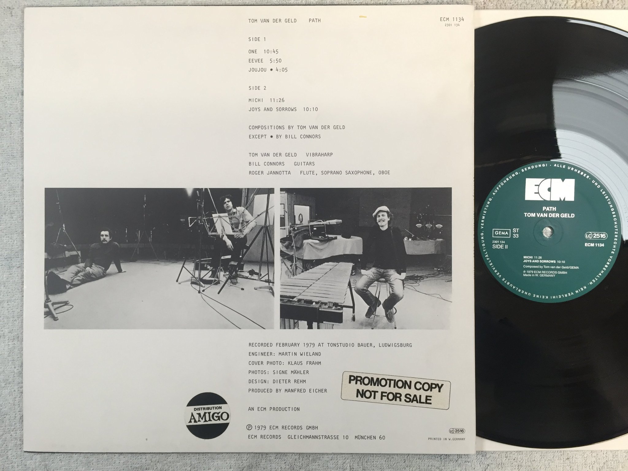 Omslagsbild för skivan TOM VAN DER GELD path LP -79 Ger ECM 1134