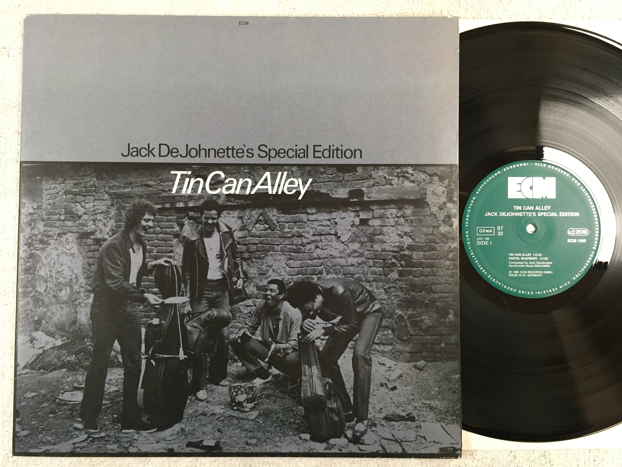 Omslagsbild för skivan JACK DeJOHNETTE SPECIAL EDITION tin can alley LP -81 Ger ECM 1189