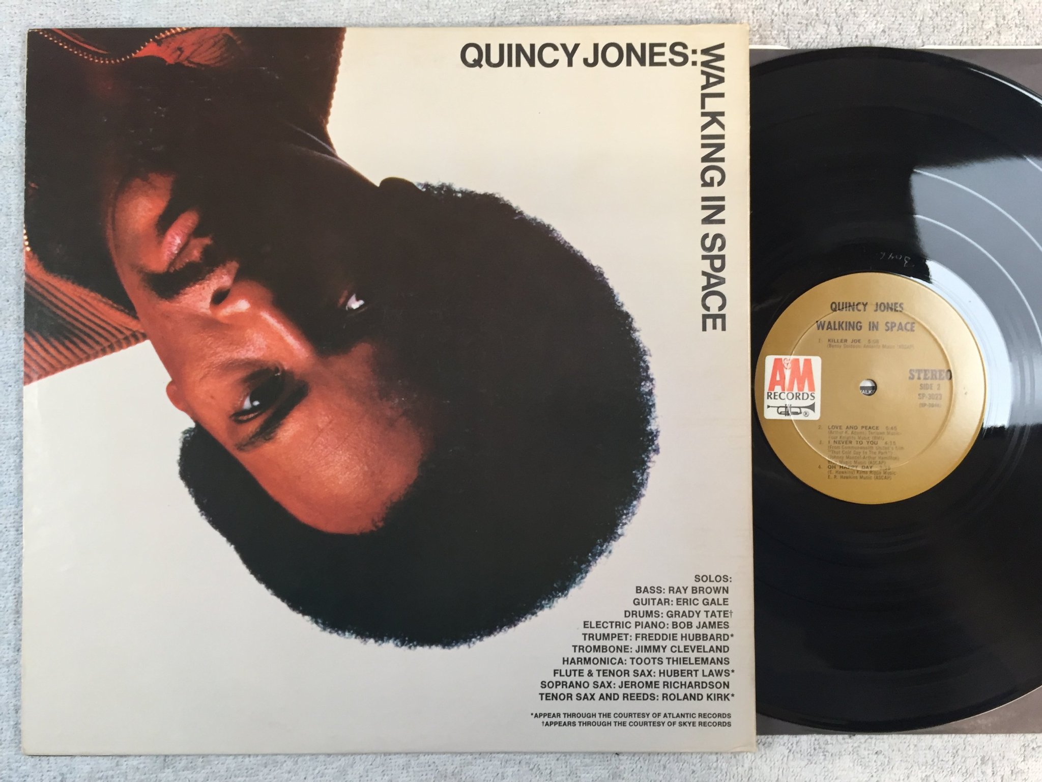 Omslagsbild för skivan QUINCY JONES walking in space LP -69 US A&M SP-3023