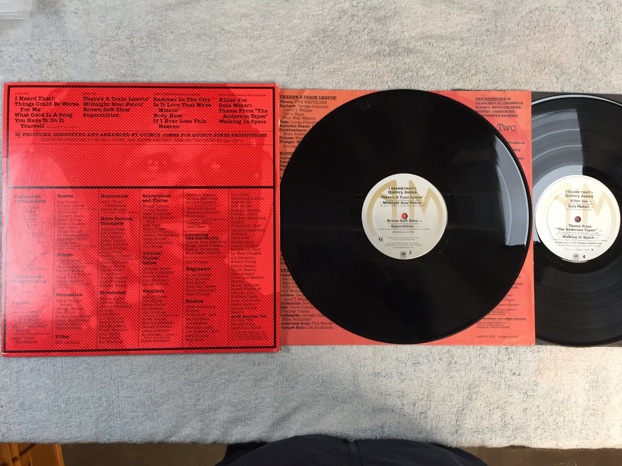 Omslagsbild för skivan QUINCY JONES I heard that LP -76 US A&M SP-3705