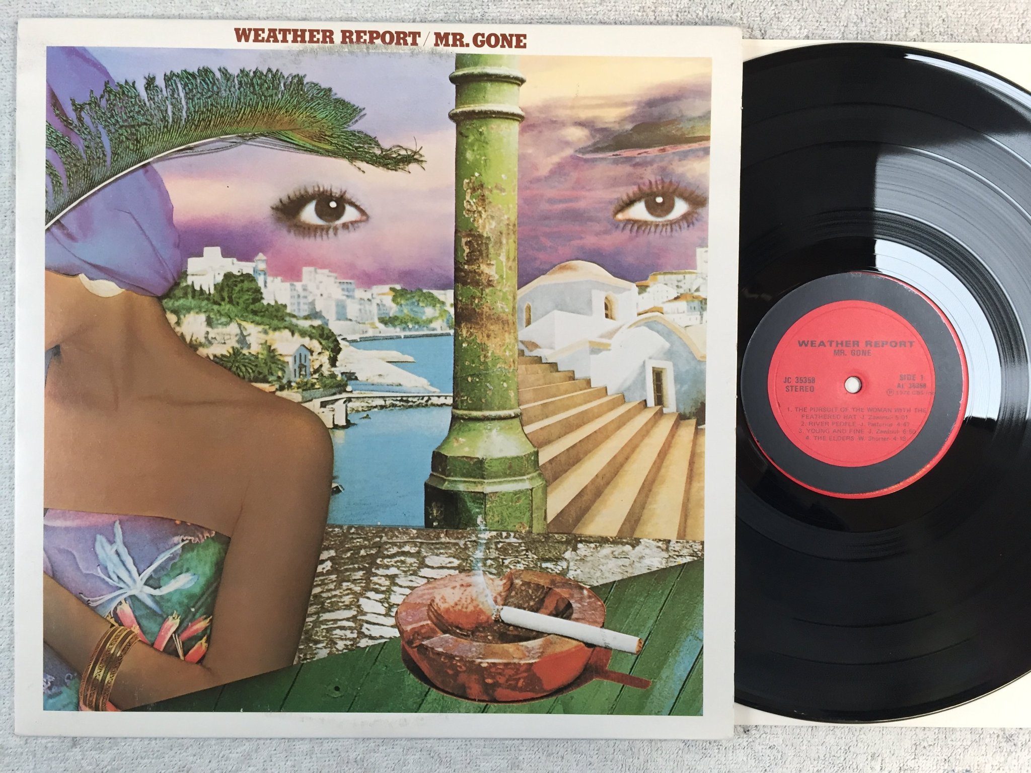 Omslagsbild för skivan WEATHER REPORT Mr Gone LP -78 Columbia JC 35358