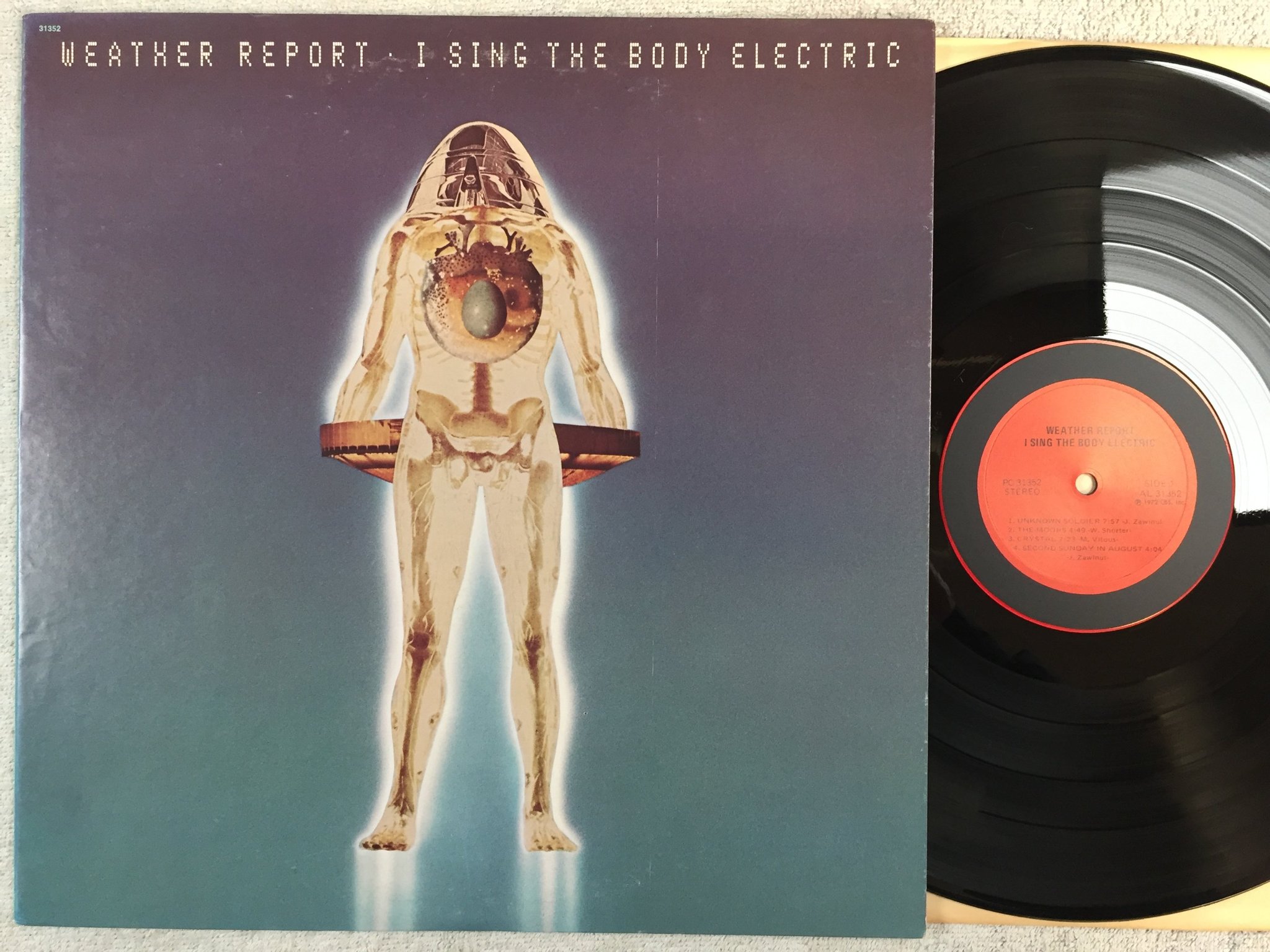 Omslagsbild för skivan WEATHER REPORT I sing the body electric LP -72 Columbia PC 31352