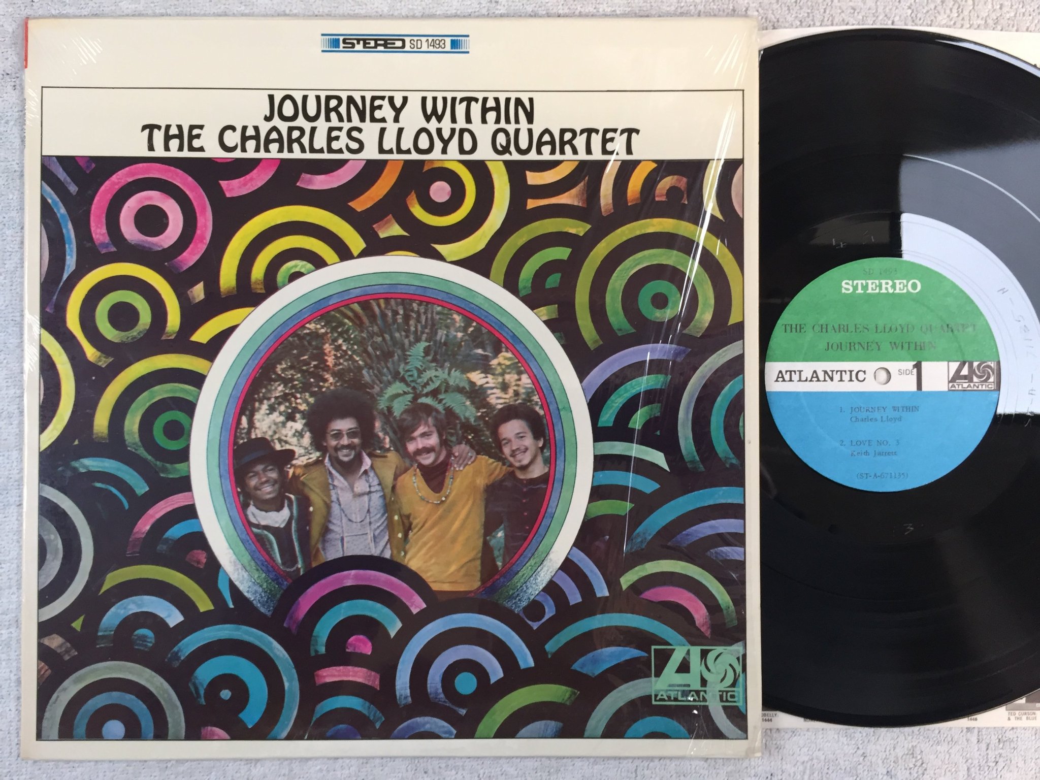 Omslagsbild för skivan CHARLES LLOYD QUARTET journey within LP -67 US ATLANTIC SD 1493