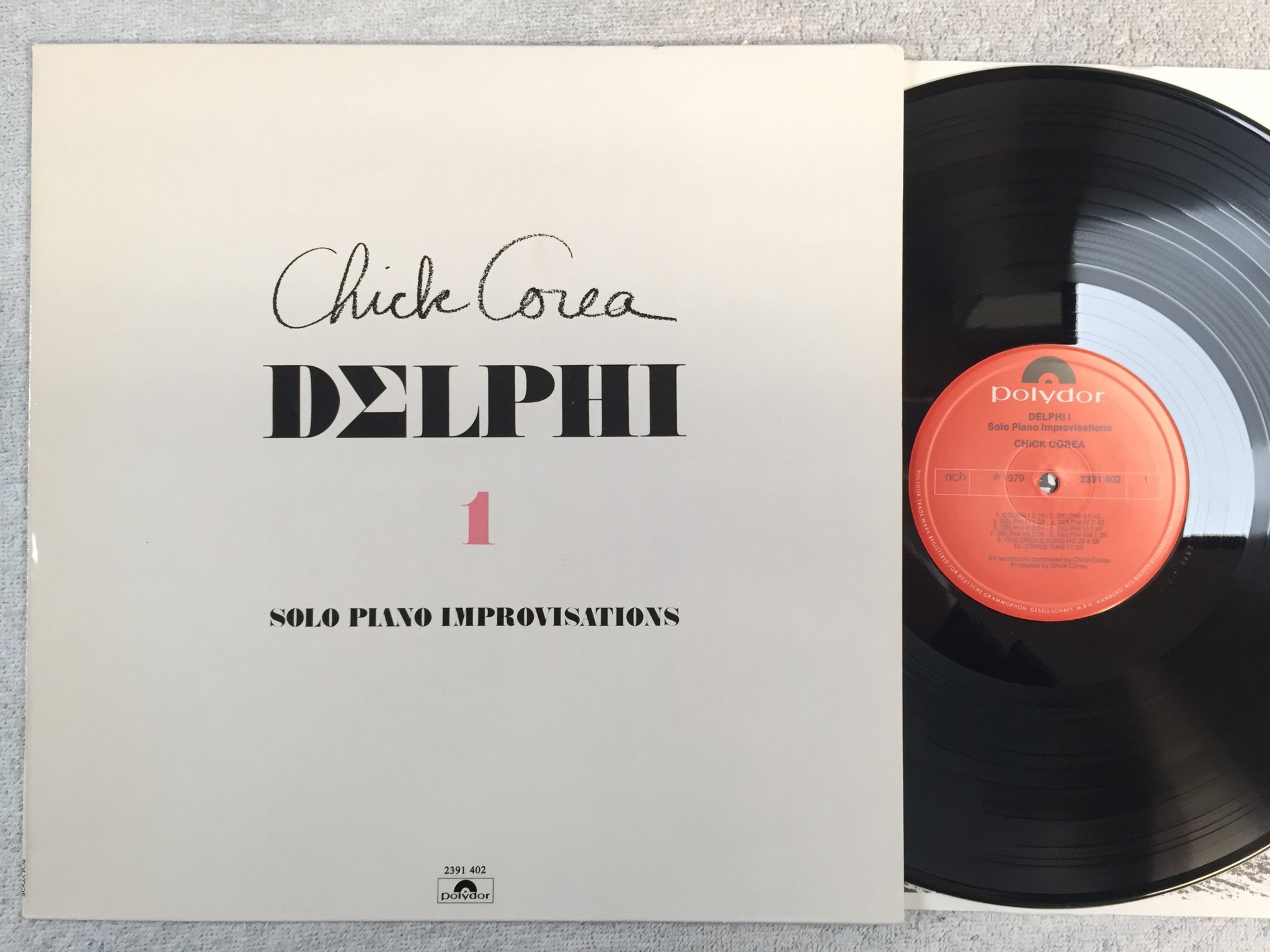 Omslagsbild för skivan CHICK COREA delphi I LP -79 ncb POLYDOR 2391 402