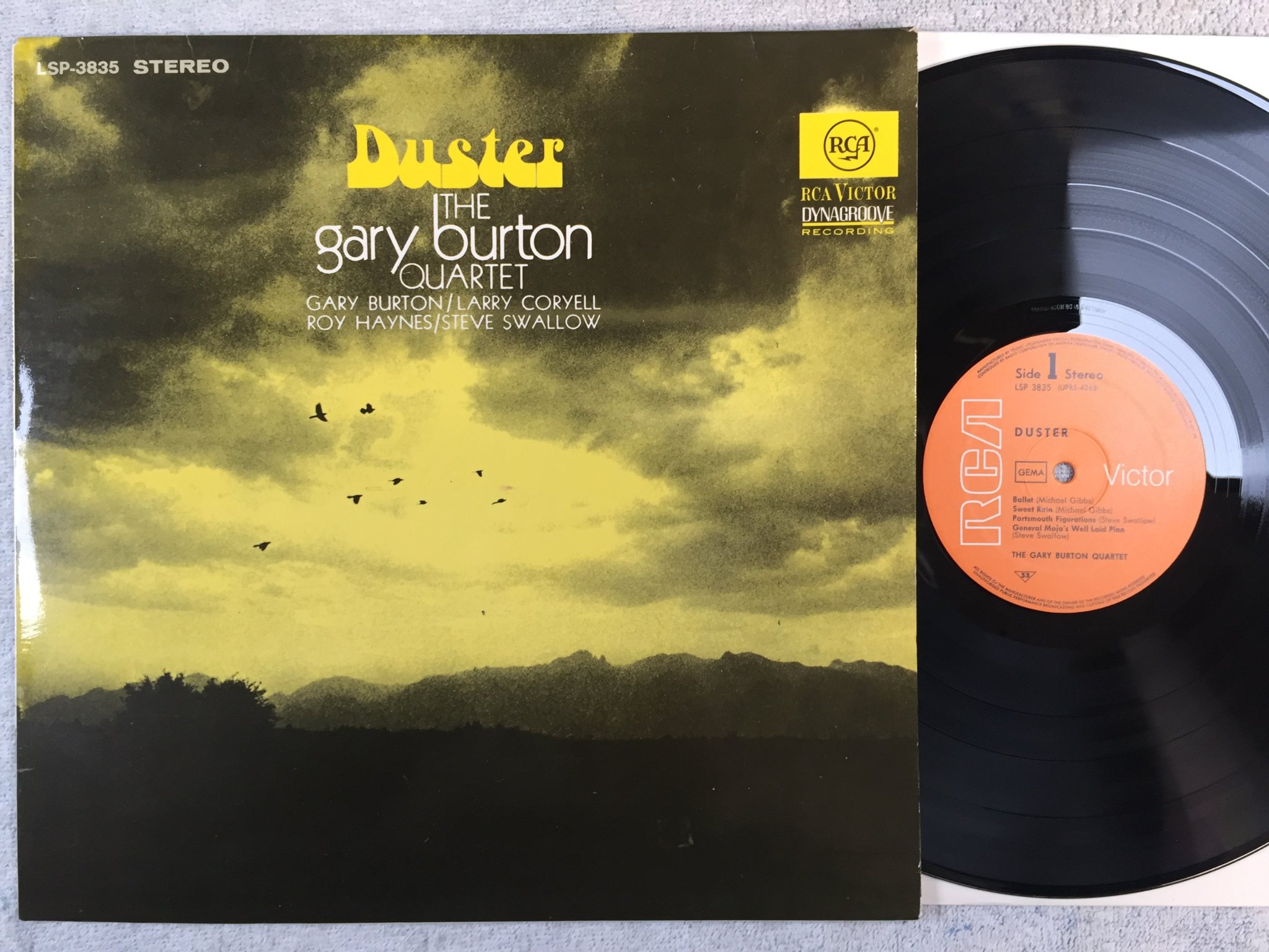 Omslagsbild för skivan GARY BURTON QUARTET duster LP Ger RCA LSP 3835