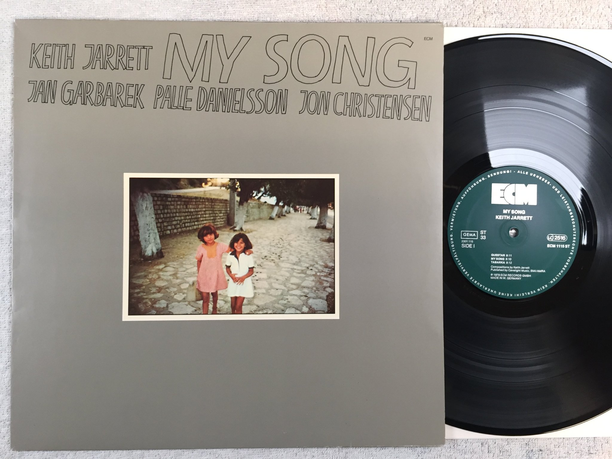 Omslagsbild för skivan KEITH JARRETT my song LP -78 Ger ECM 1115 ST