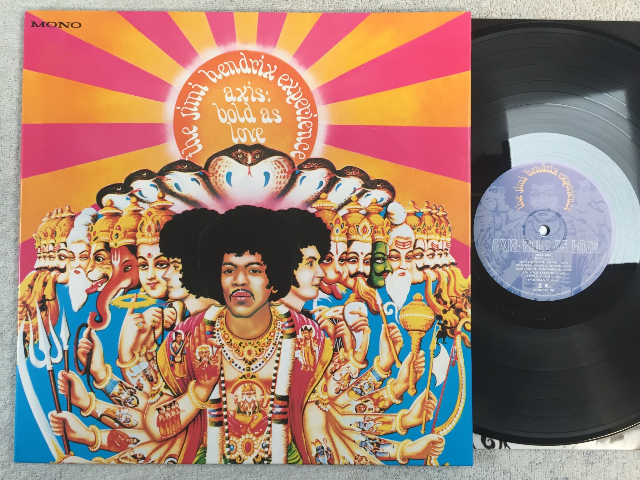 Omslagsbild för skivan JIMI HENDRIX EXPERIENCE axis: bold as love LP 2013 LEGACE 88765419711 200g