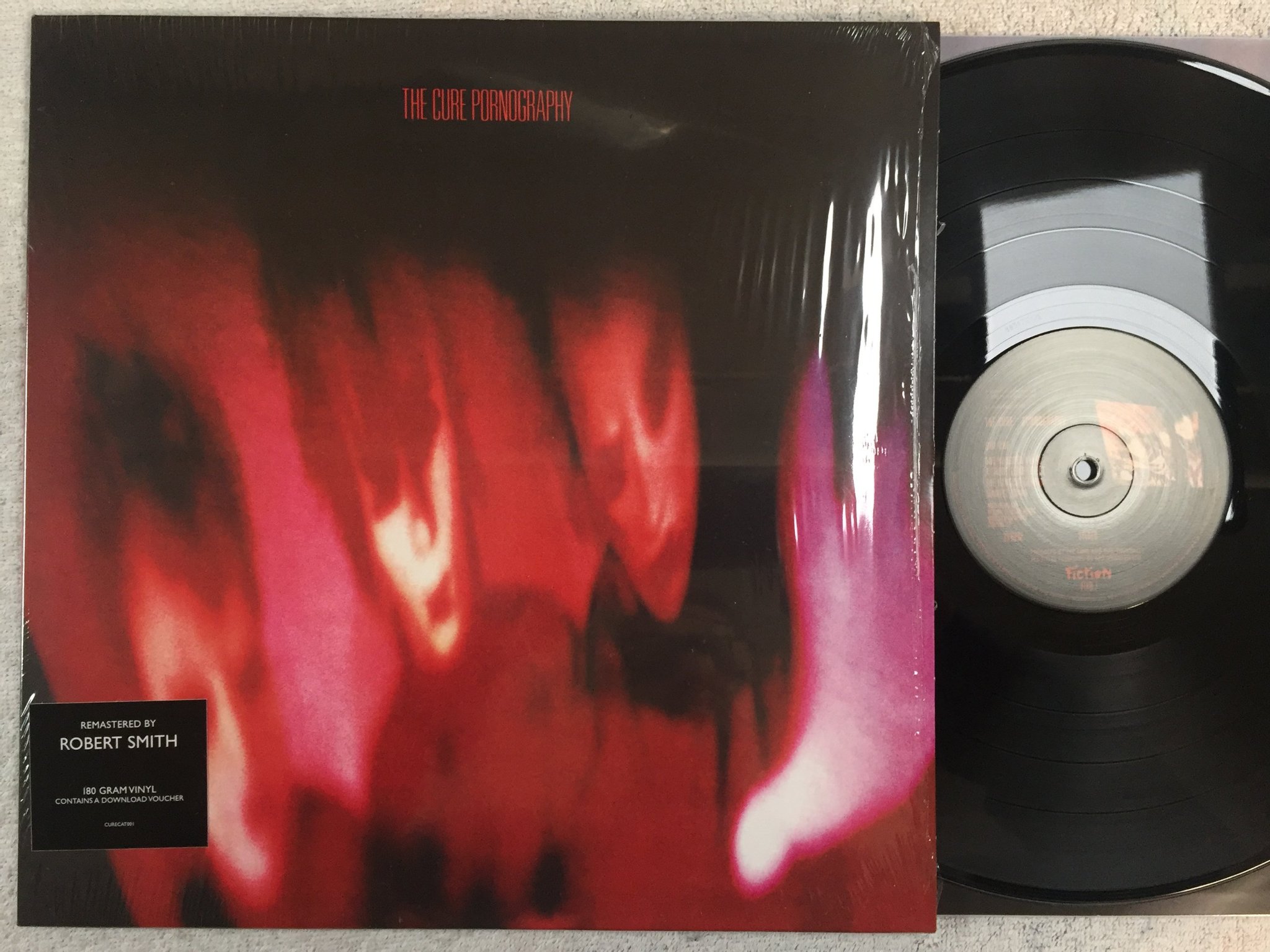 Omslagsbild för skivan THE CURE pornography LP re 2016 FICTION 0602547875471 180g