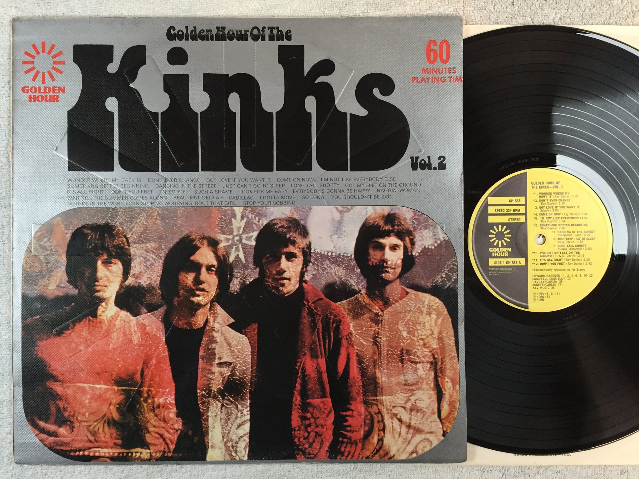 Omslagsbild för skivan THE KINKS golden hour of ... vol 2 LP UK GH 558
