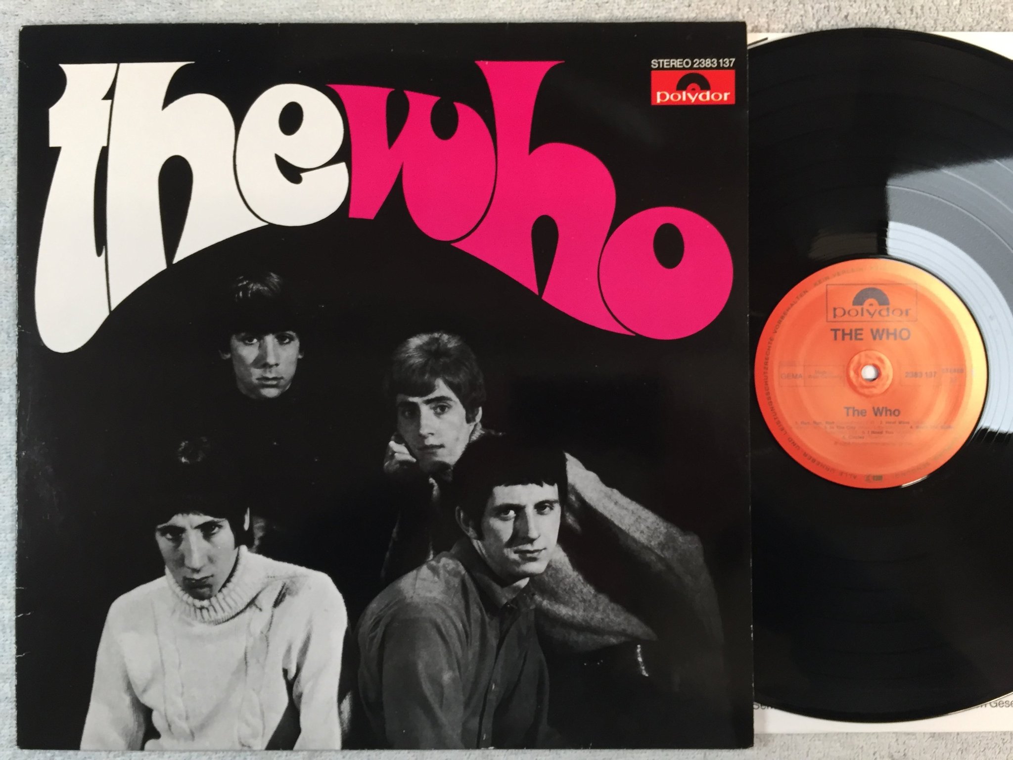 Omslagsbild för skivan THE WHO s/t LP Ger POLYDOR 2383137