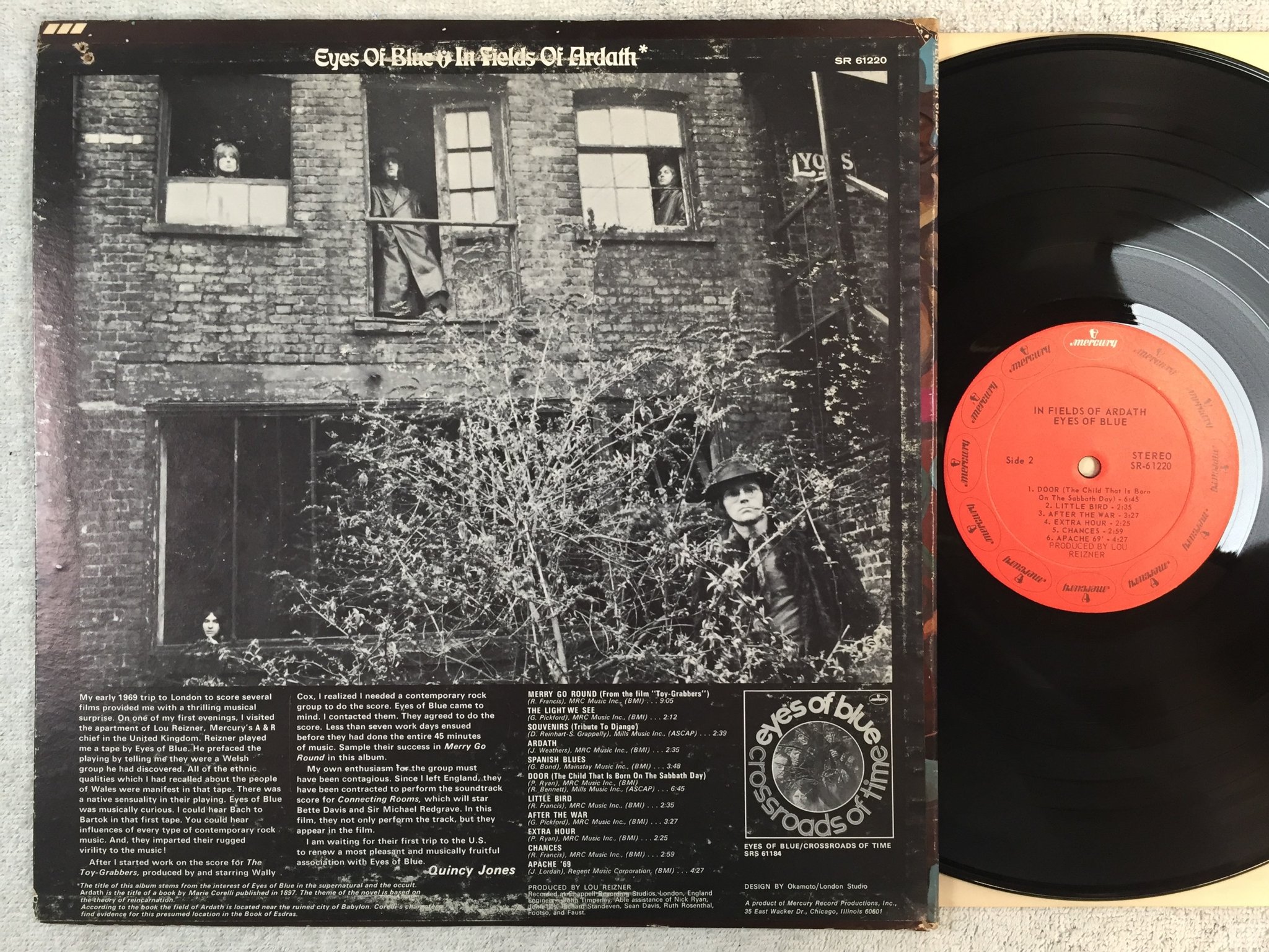 Omslagsbild för skivan EYES OF BLUE In Fields Of Ardath LP -69 US Mercury sr-61220