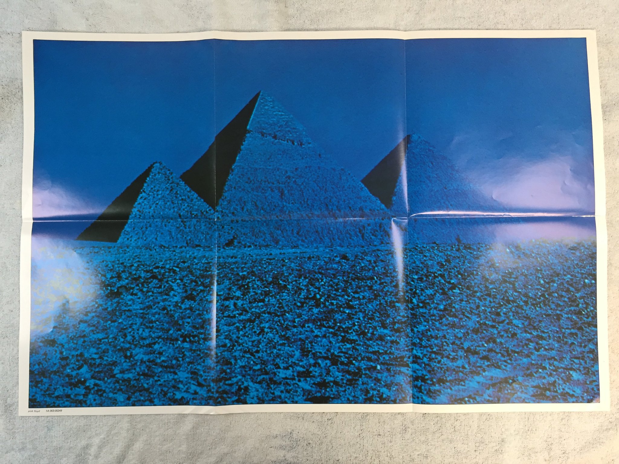 Omslagsbild för skivan Pink Floyd the dark side of the moon LP re Hol EMI/HARVEST 1A 062-05249