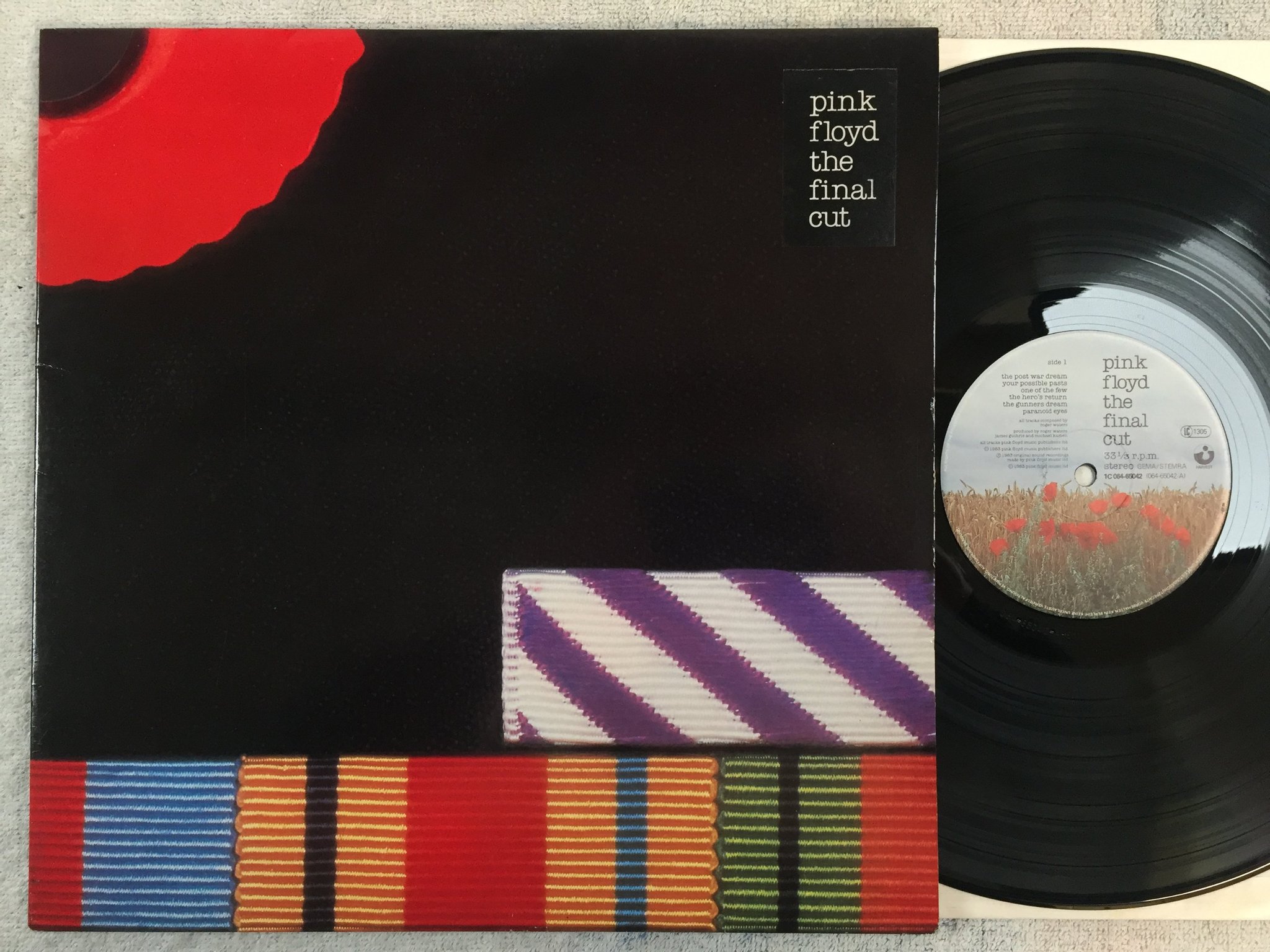 Omslagsbild för skivan Pink Floyd - the final cut LP -83 Hol HARVEST 1C 064-65042