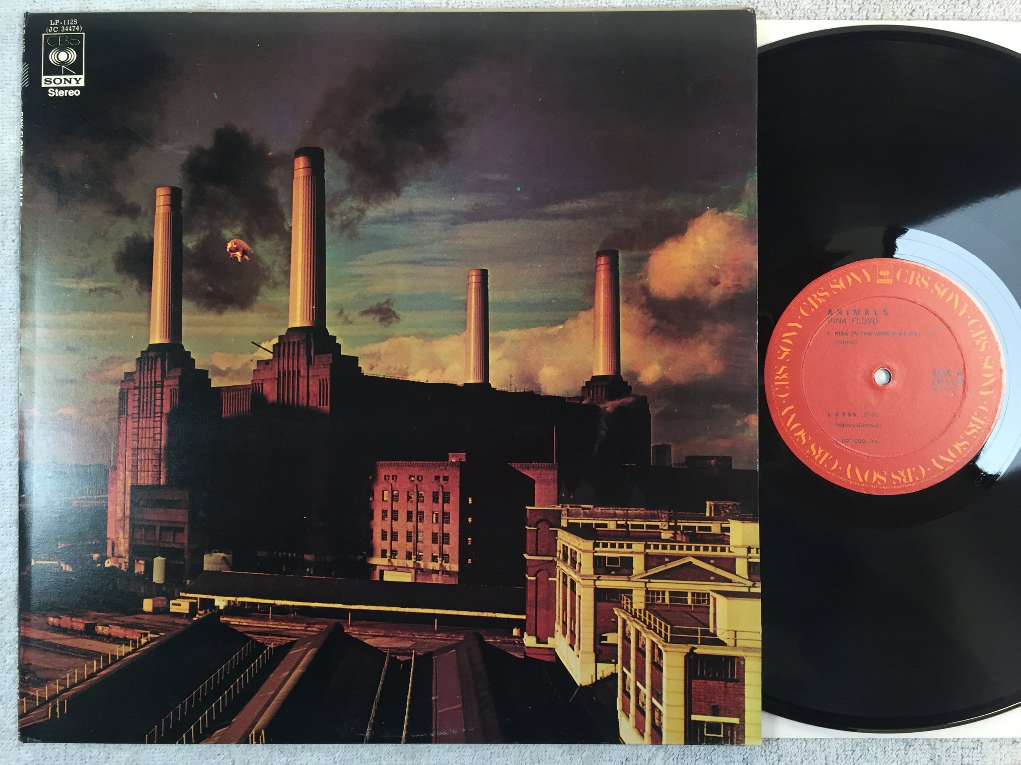 Omslagsbild för skivan Pink Floyd - animals LP -77 Phillipines CBS SONY LP-1125
