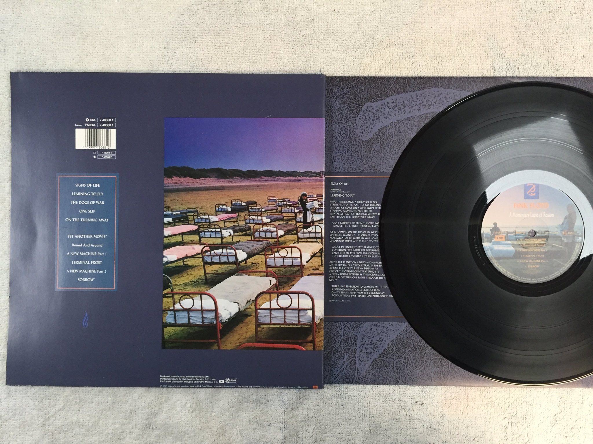 Omslagsbild för skivan Pink Floyd - A Momentary Lapse Of Reason LP -87 EMI 064 7480681
