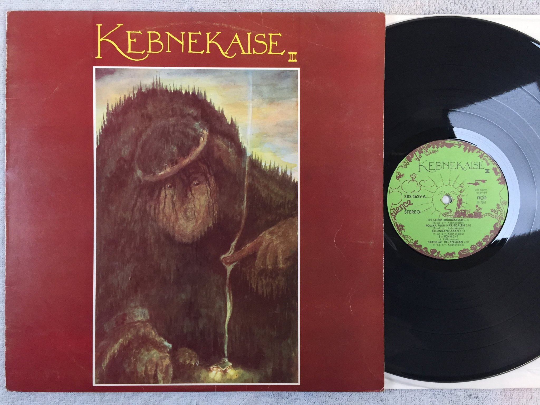 Omslagsbild för skivan KEBNEKAISE III LP -75 Swe SILENCE SRS 4629 