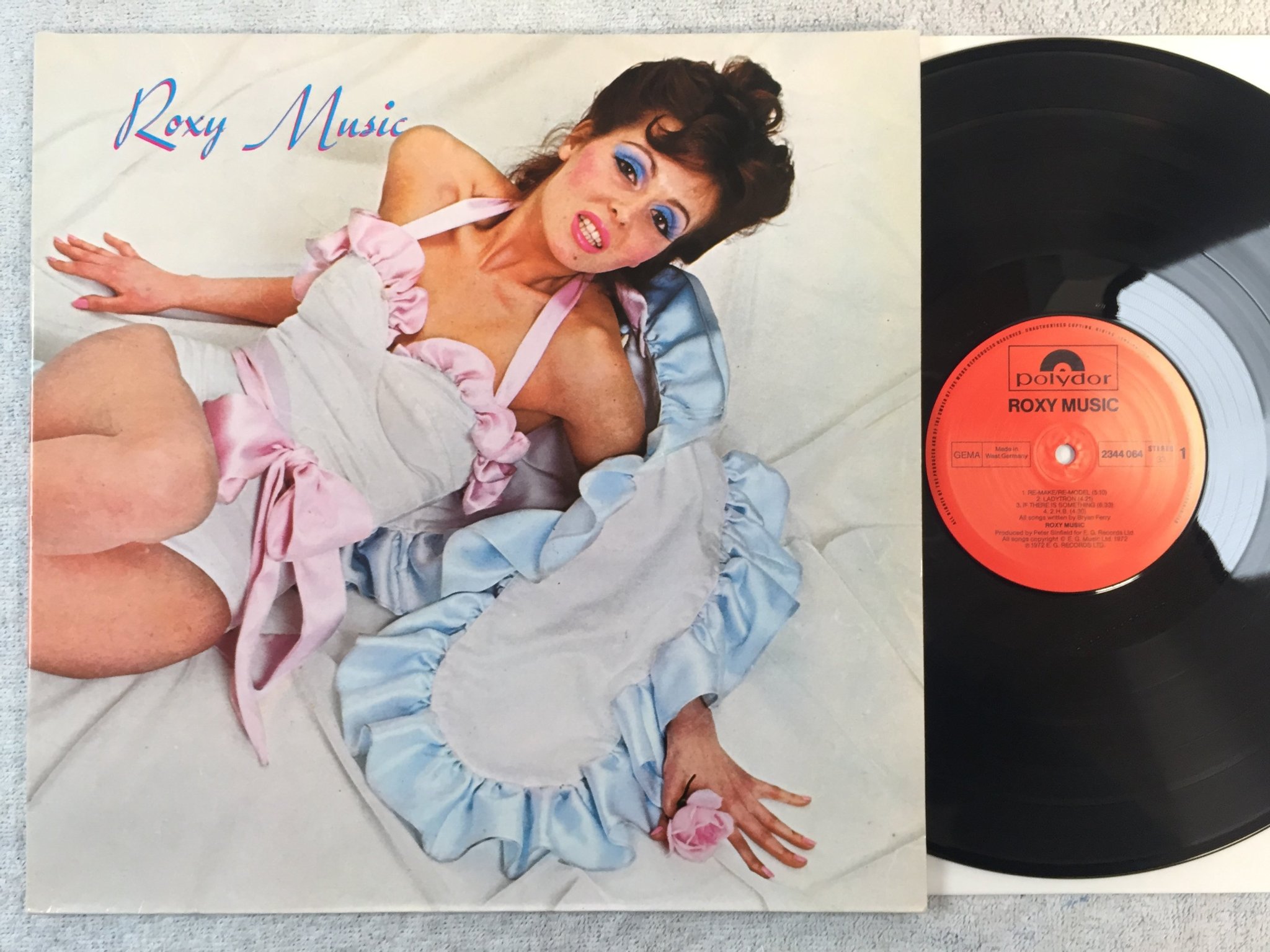 Omslagsbild för skivan ROXY MUSIC s/t LP re Ger POLYDOR 2344064