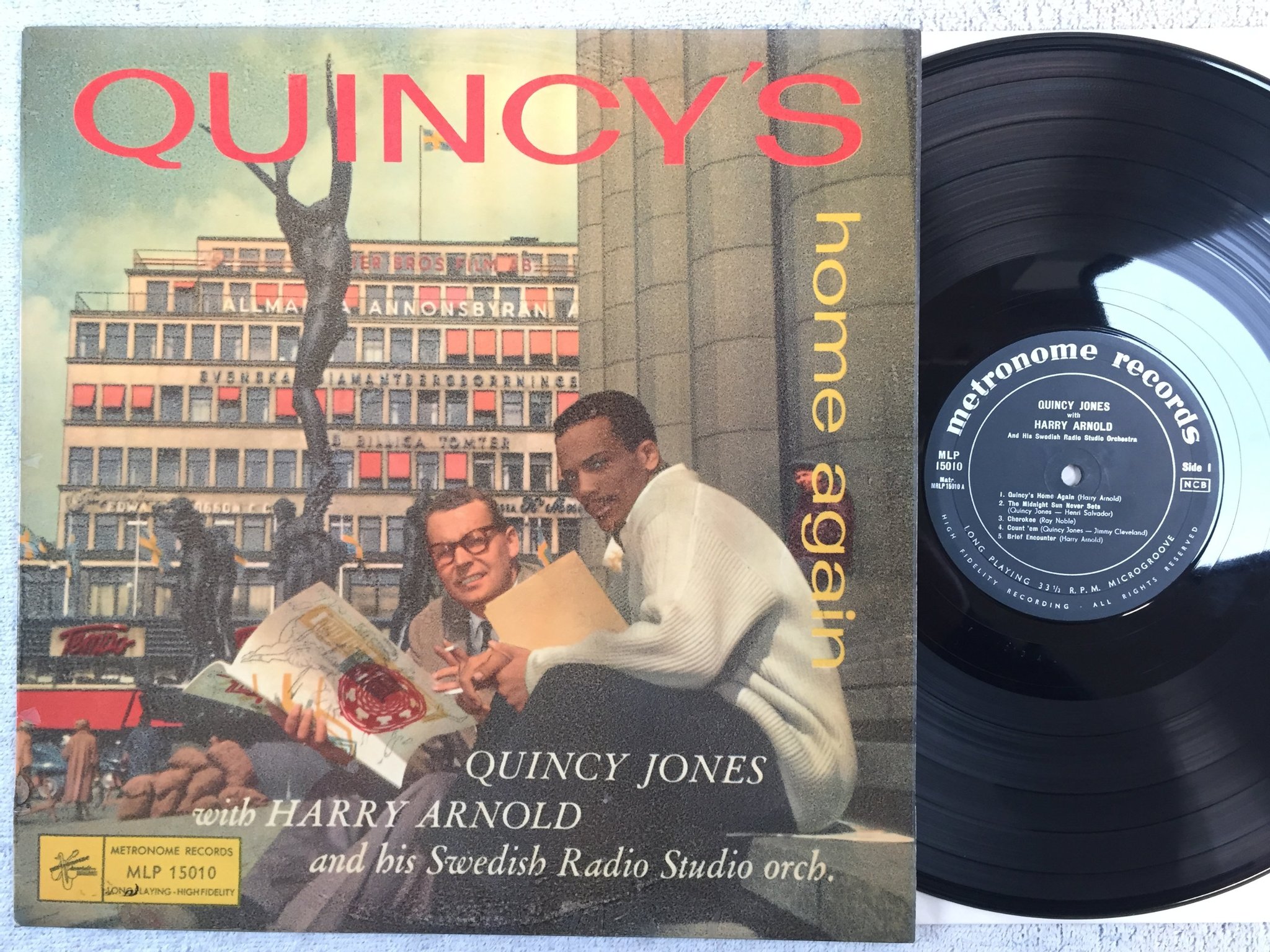 Omslagsbild för skivan QUINCY JONES with QUINCY JONES LP -58 Swe METRONOME MLP 15010