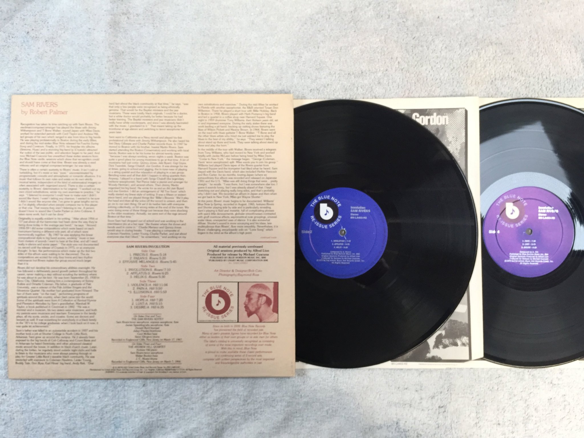 Omslagsbild för skivan SAM RIVERS involution 2xLP -75 US BLUE NOTE BN-LA453-H2