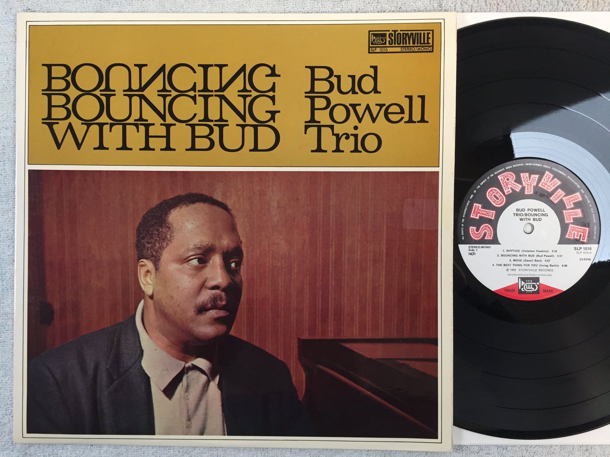 Omslagsbild för skivan BUD POWELL TRIO bouncing with Bud LP ncb STORYVILLE SLP 1016