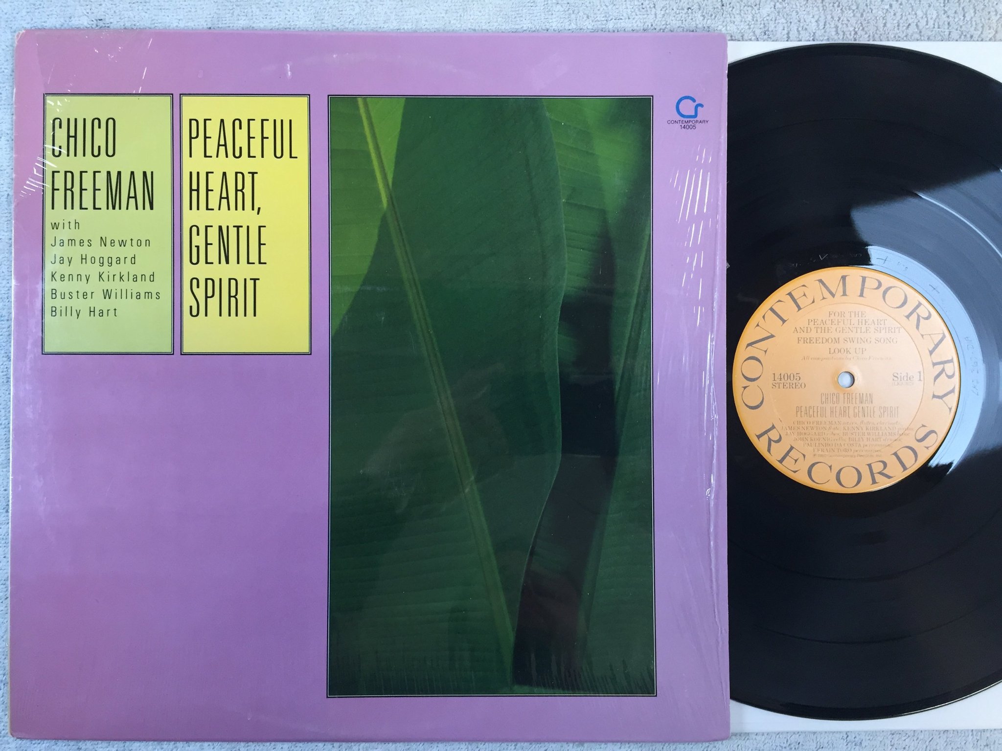 Omslagsbild för skivan CHICO FREEMAN peaceful heart, gentle spirit LP -80 US CONTEMPORARY 14005