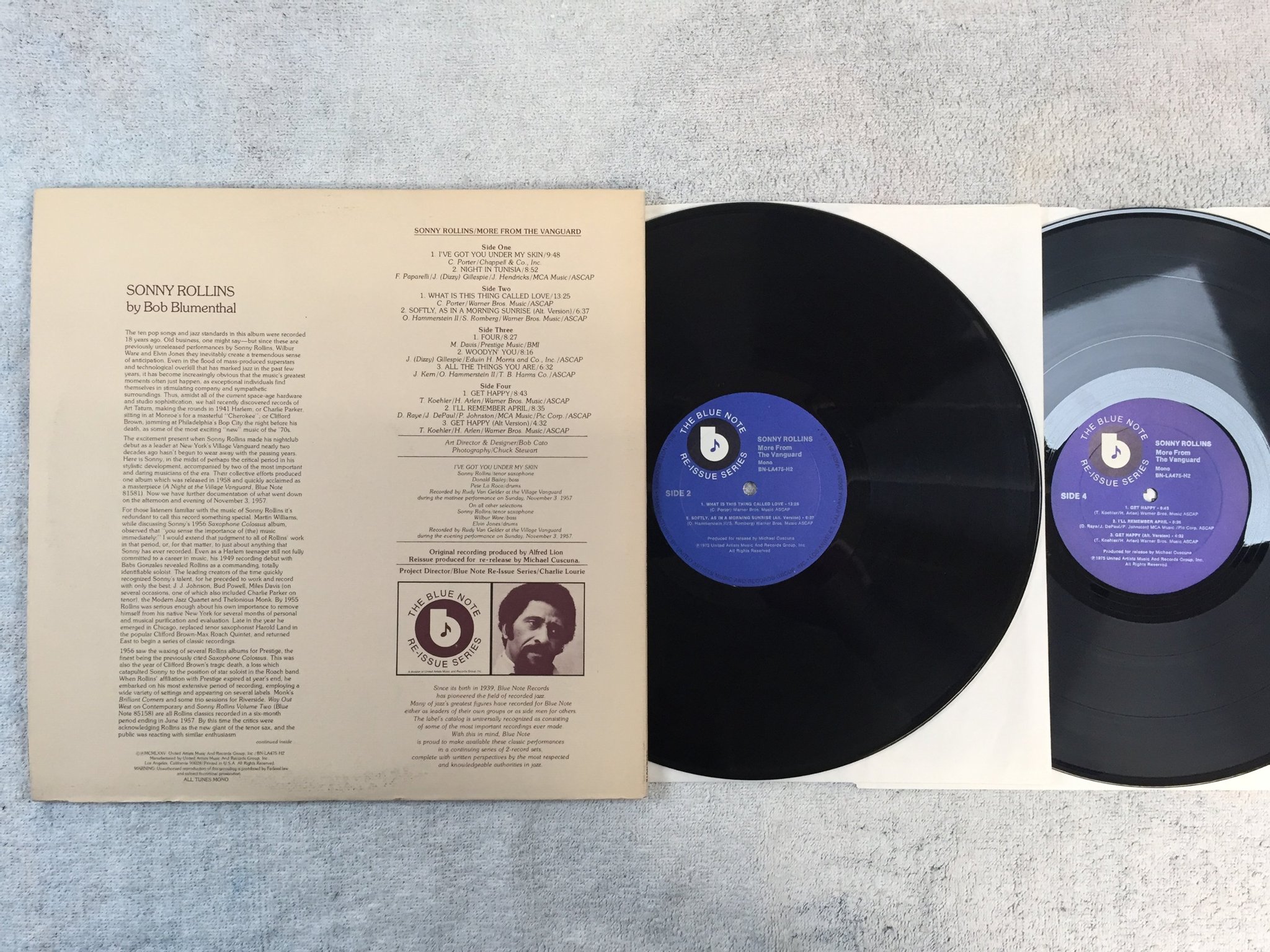 Omslagsbild för skivan SONNY ROLLINS more from the Vanguard 2xLP -75 US BLUE NOTE BN-LA475-H2