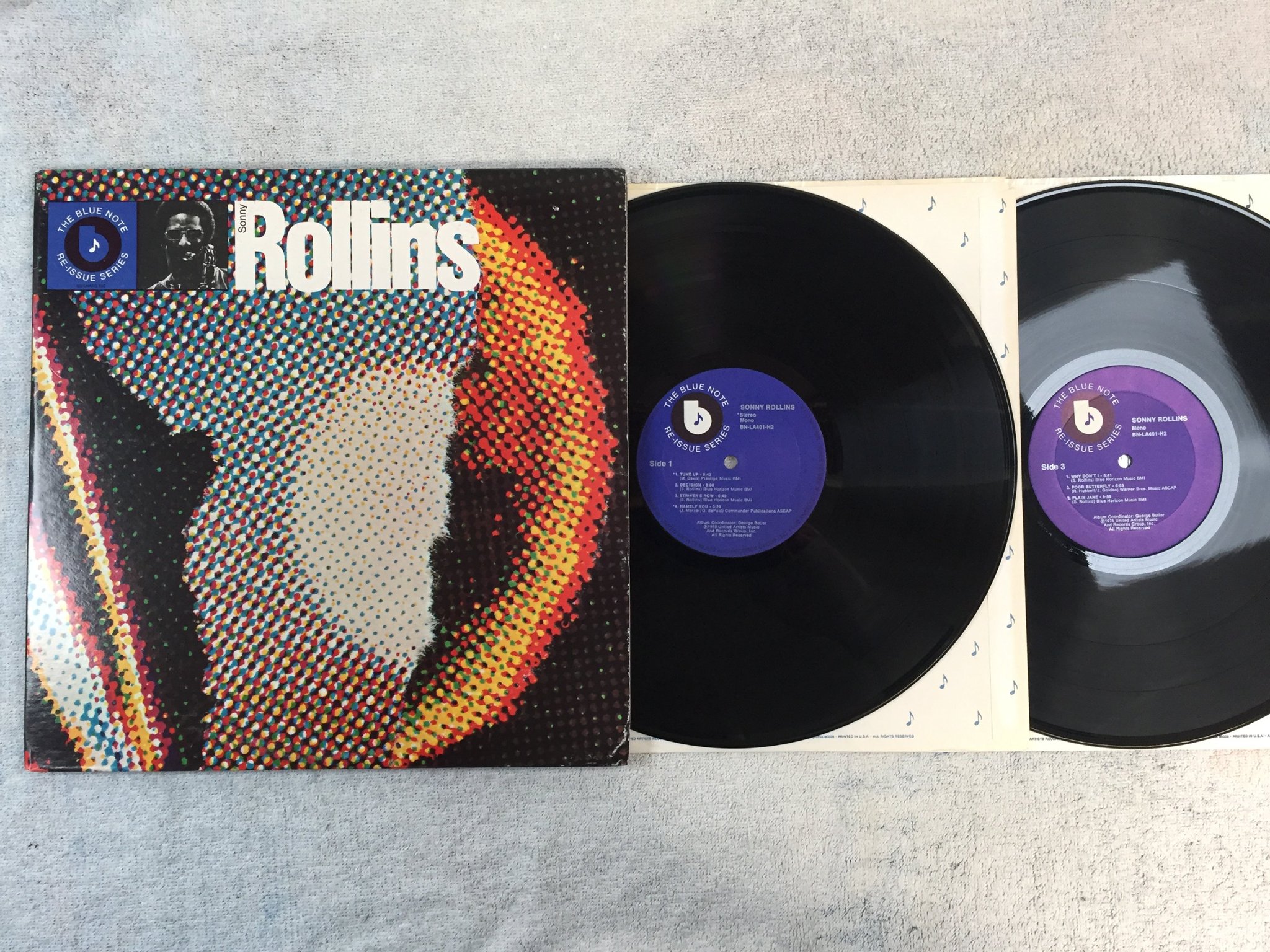 Omslagsbild för skivan SONNY ROLLINS s/t  2xLP -75 US BLUE NOTE BN-LA401-H2