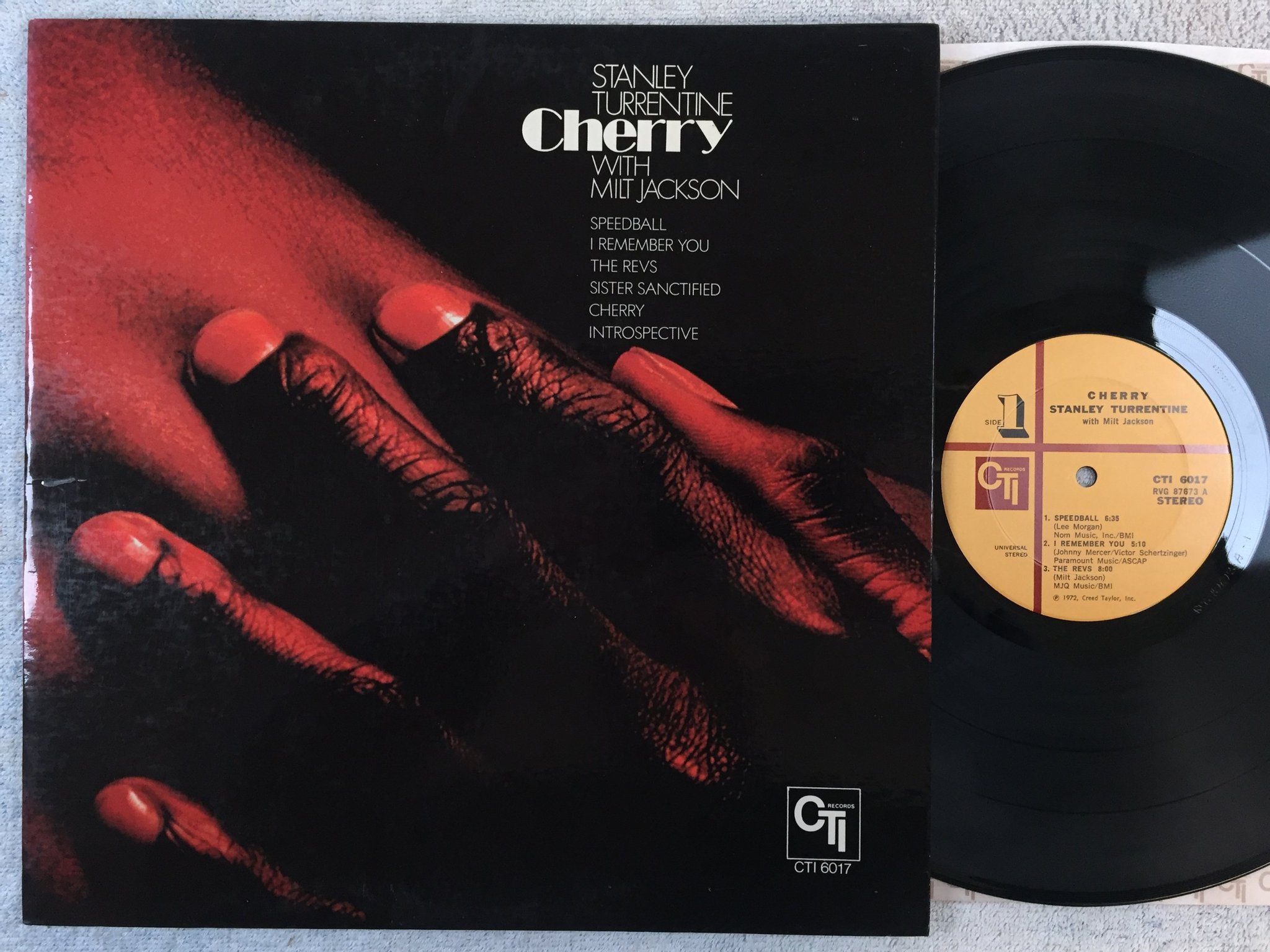 Omslagsbild för skivan STANLEY TURRENTINE cherry LP -72 US CTI 6017