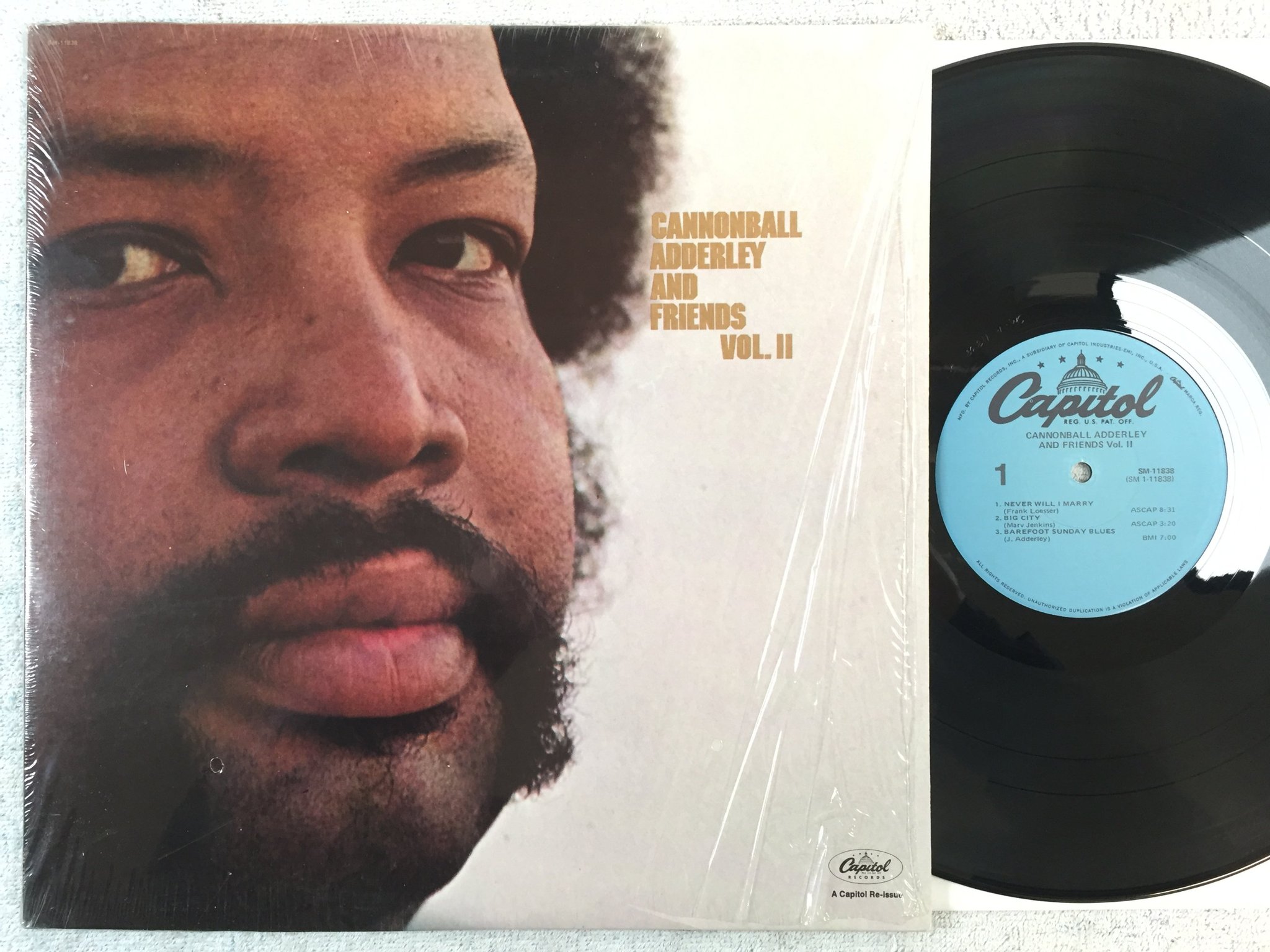 Omslagsbild för skivan CANNONBALL ADDERLEY & FRIENDS vol II LP -78 US CAPITOL SM-11838