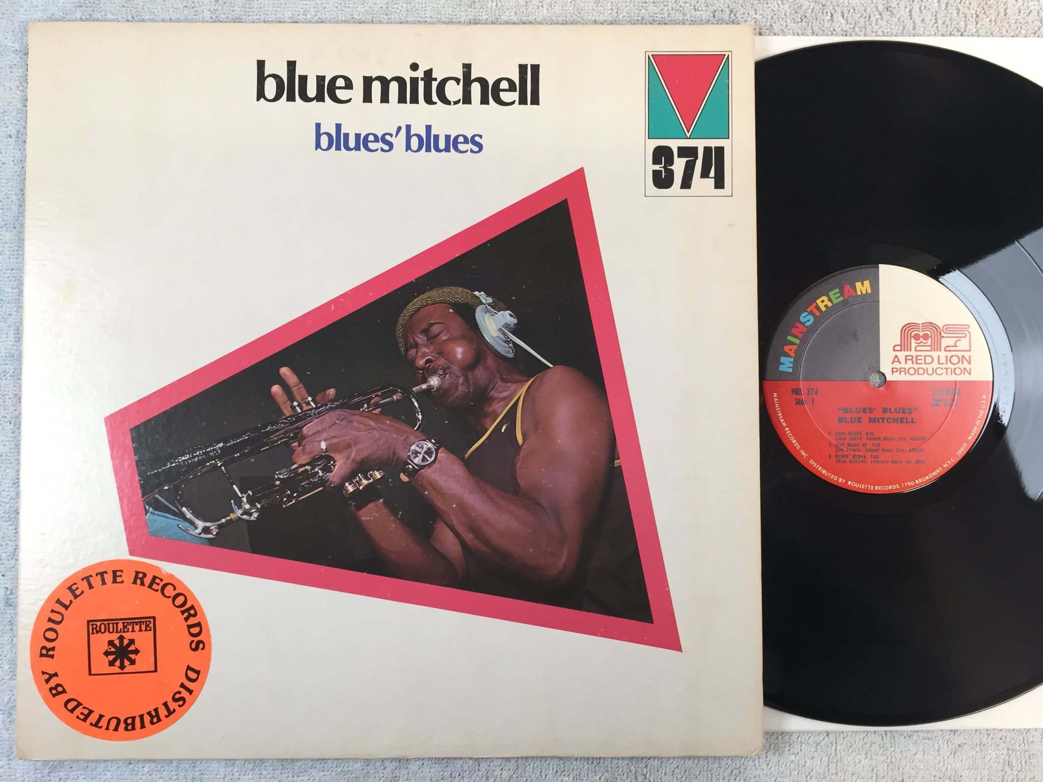 Omslagsbild för skivan BLUE MITCHELL blues blues LP -72 US MAINSTREAM MRL 374 JAZZ-FUNK