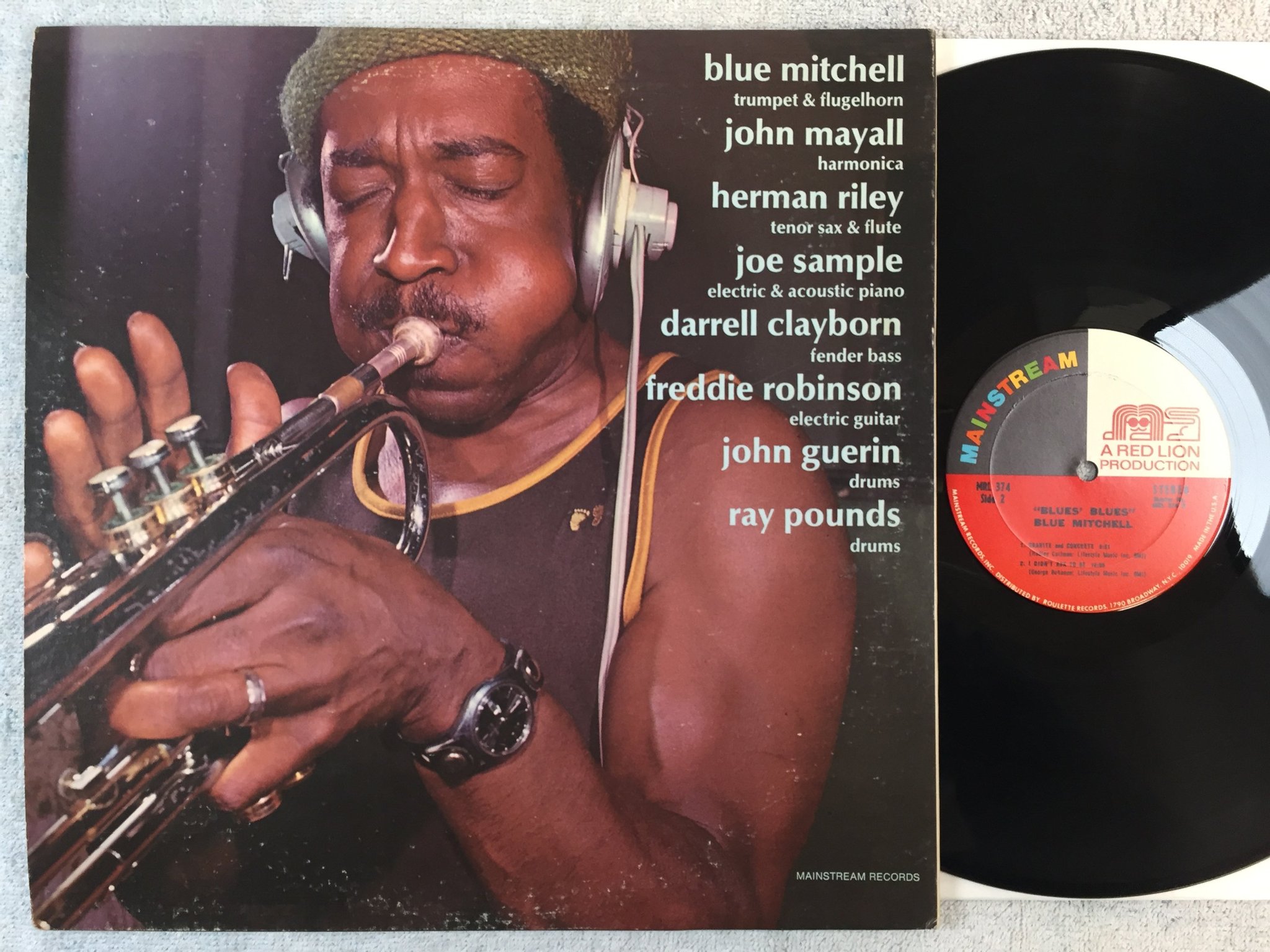 Omslagsbild för skivan BLUE MITCHELL blues blues LP -72 US MAINSTREAM MRL 374 JAZZ-FUNK