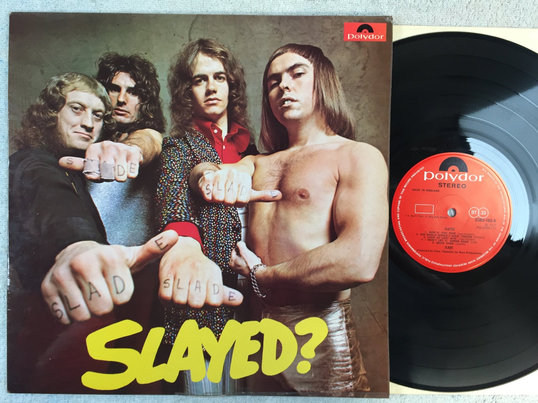 Omslagsbild för skivan SLADE slayed LP -72 UK POLYDOR 2383-163 