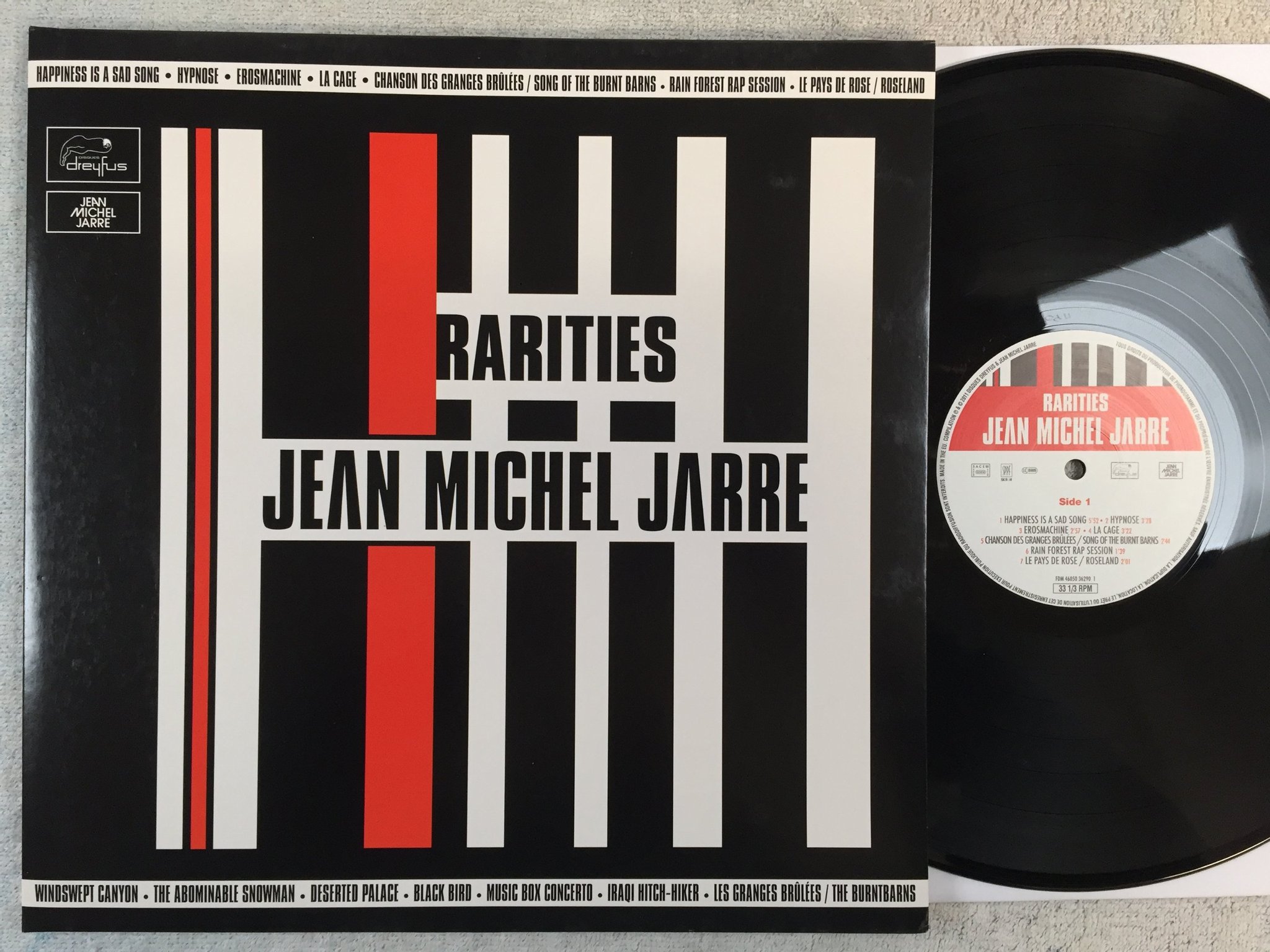 Omslagsbild för skivan JEAN MICHEL JARRE rarities LP 2011 Euro DISQUES DREYFUS FDM 46050 36290 1 RARE!!