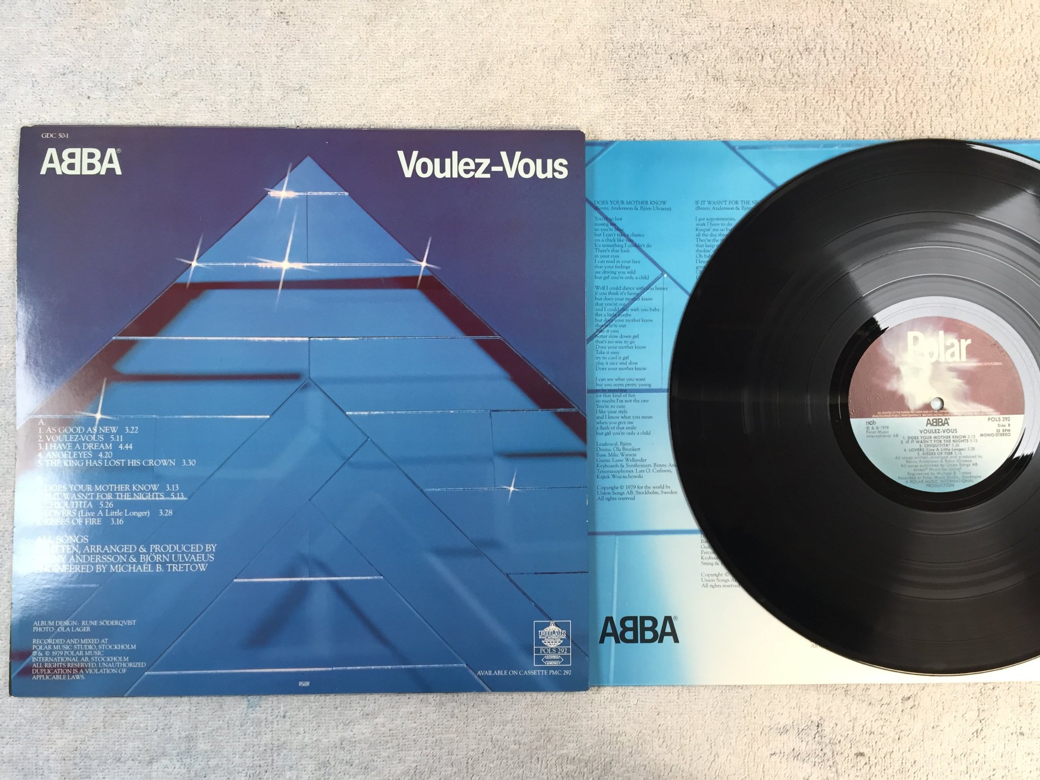 Omslagsbild för skivan ABBA voulez-vous LP -79 Swe POLAR POLS 292
